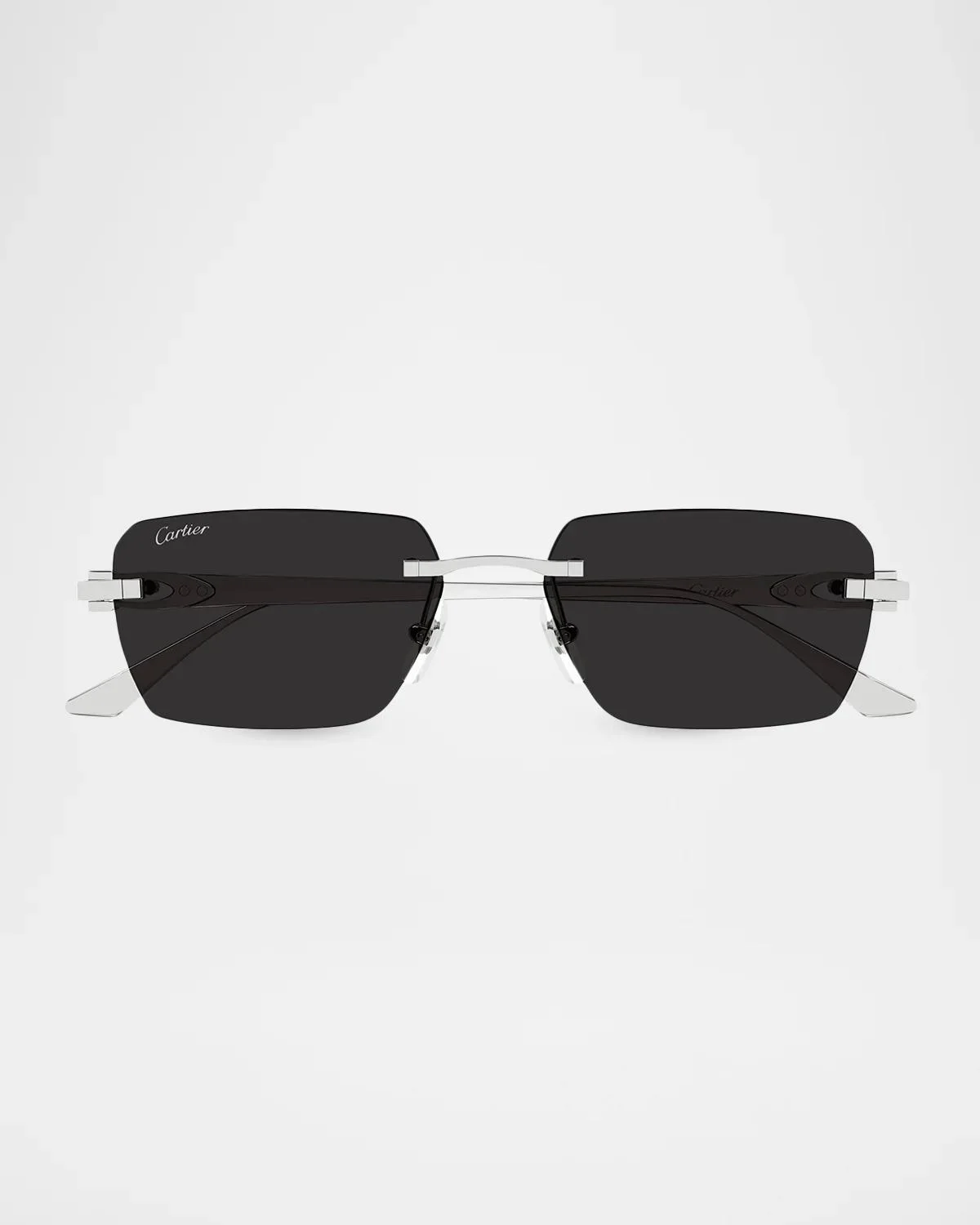 Motifs De Cartier Ct0660S Plated Titanium Rimless Rectangular Sunglasses - 1
