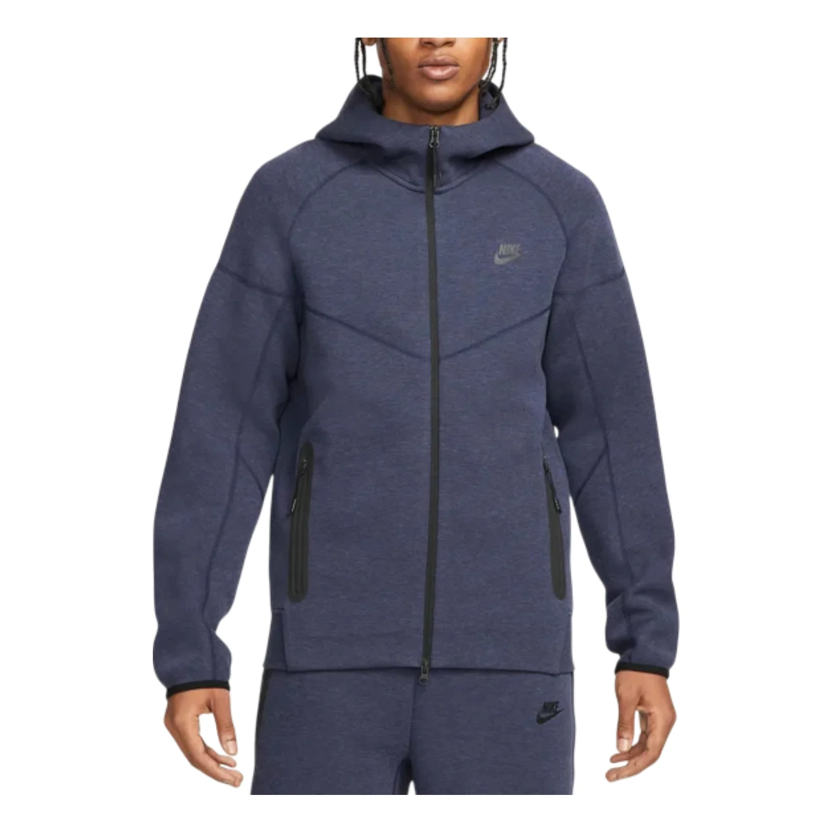 Nike Sportswear Tech Fleece Windrunner Full-Zip Hoodie Obsidian Heather/Black - 1