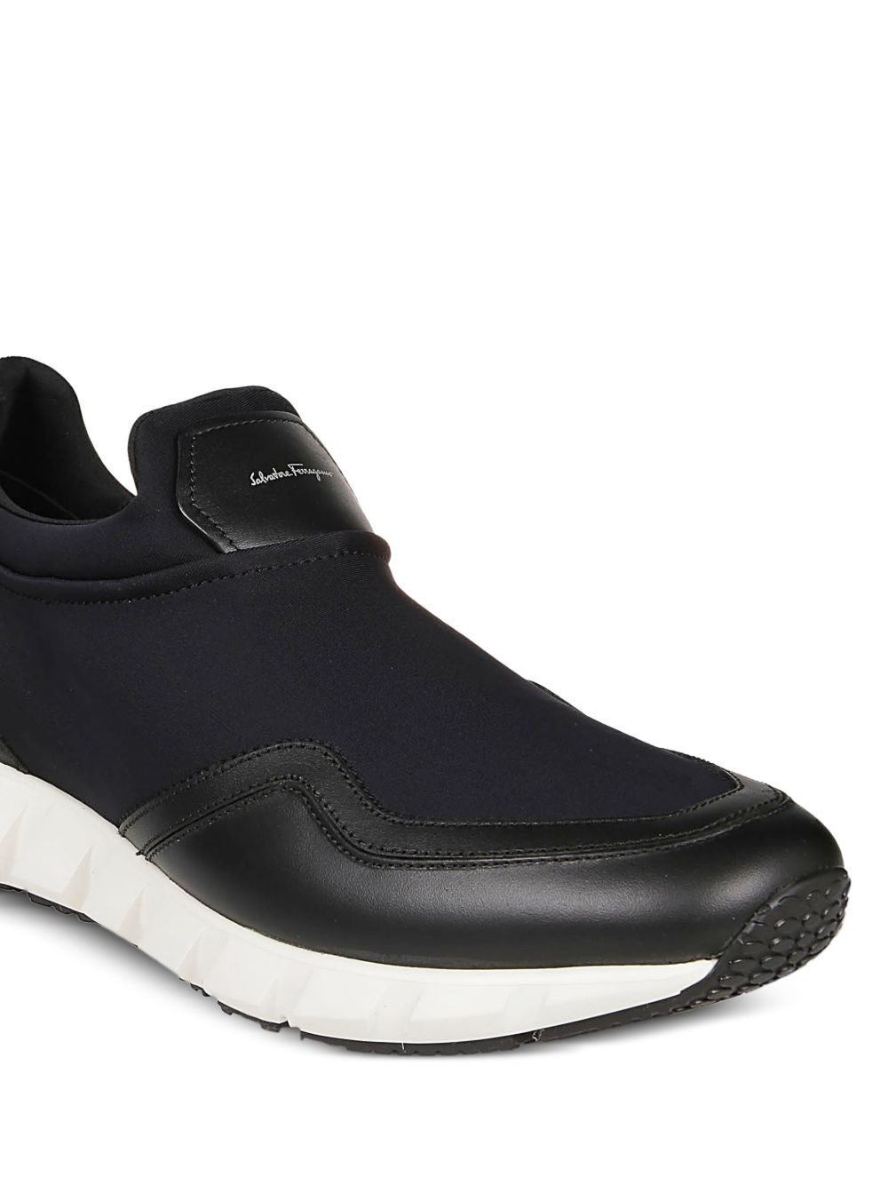 slip-on leather sneakers - 4
