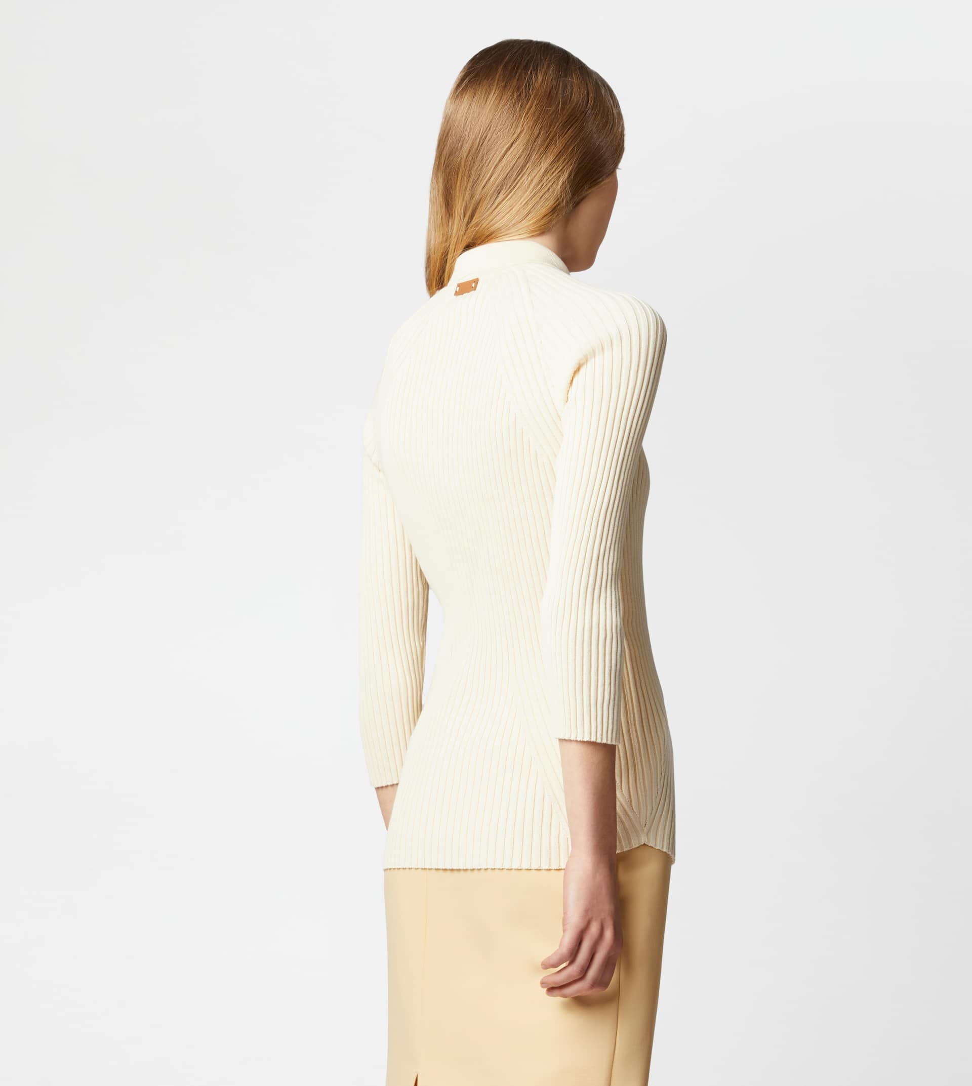POLO SHIRT IN KNIT - WHITE - 3