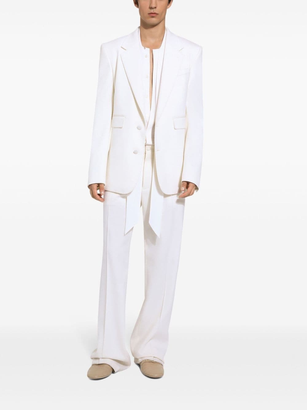 straight-leg tailored trousers - 3