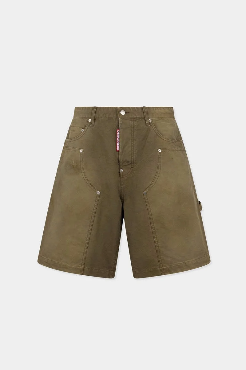 GARMENT DYED CARPENTER SHORTS - 1