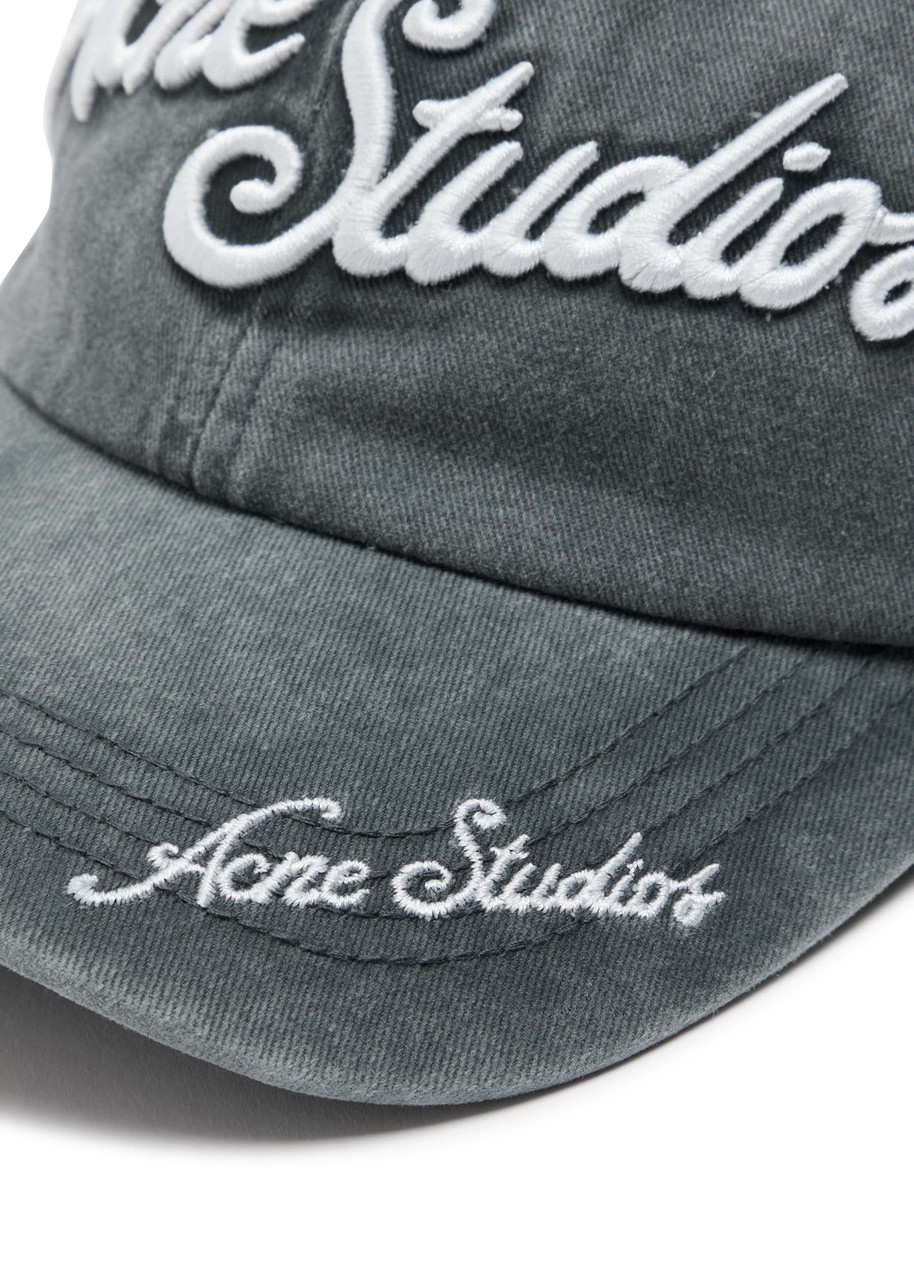 Acne Studios Logo-embroidered Faded Cotton cap - 3