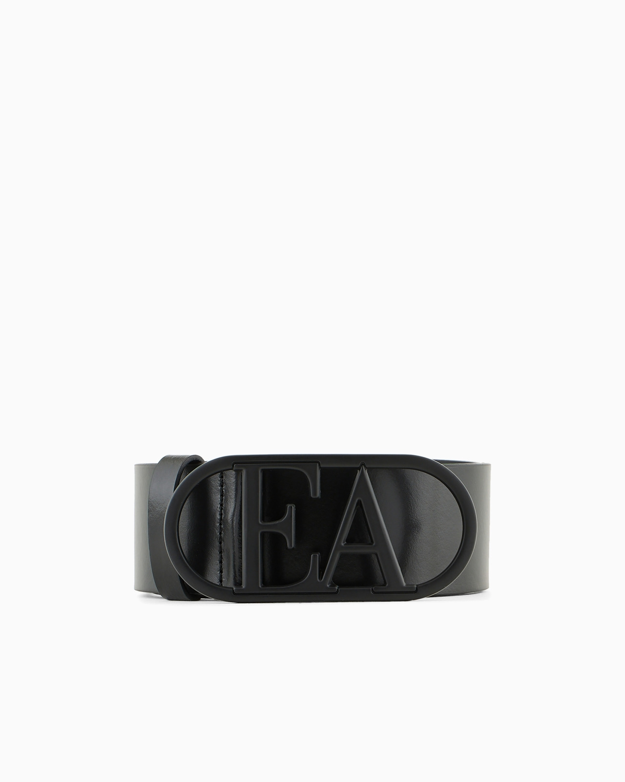 Leather waist belt with EA buckle - 1