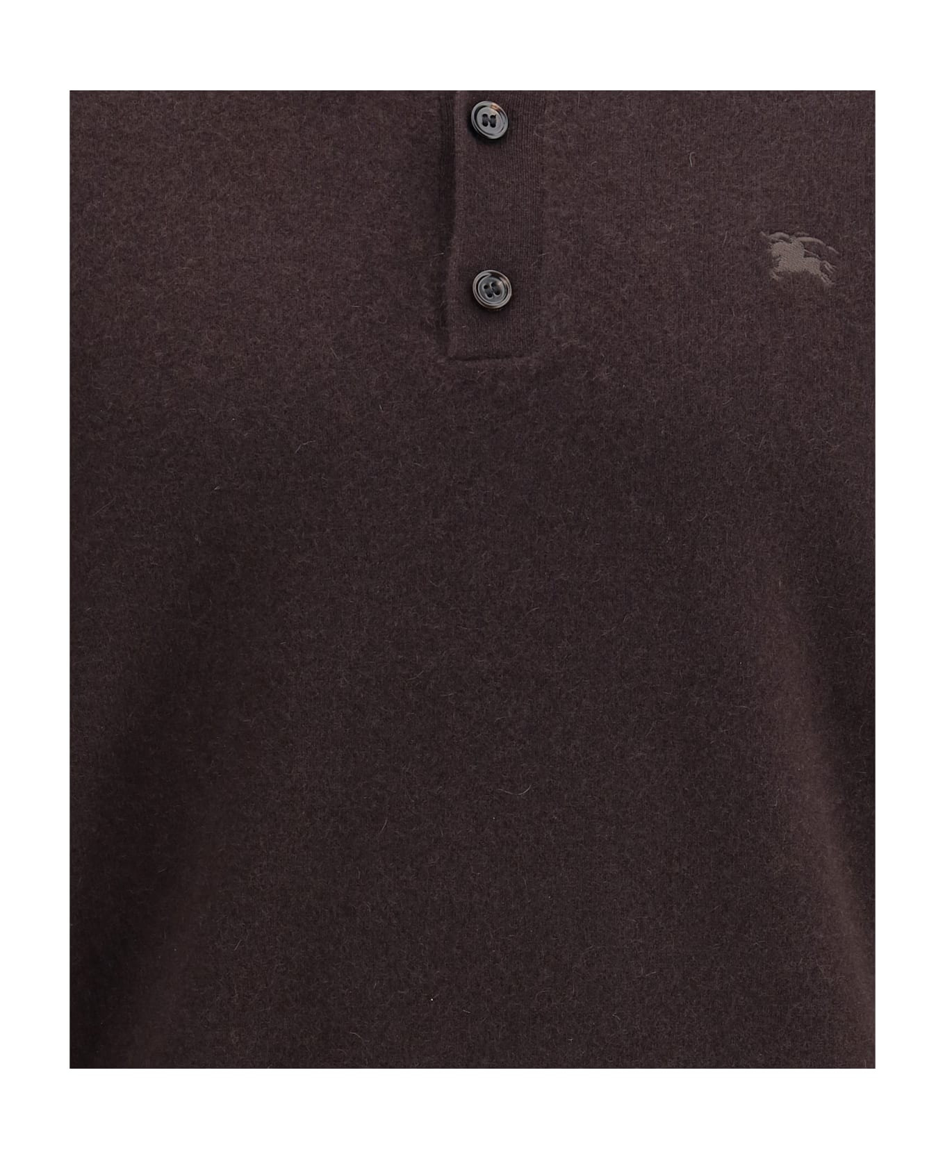 Cashmere Long-sleeved Polo Sweater - 3