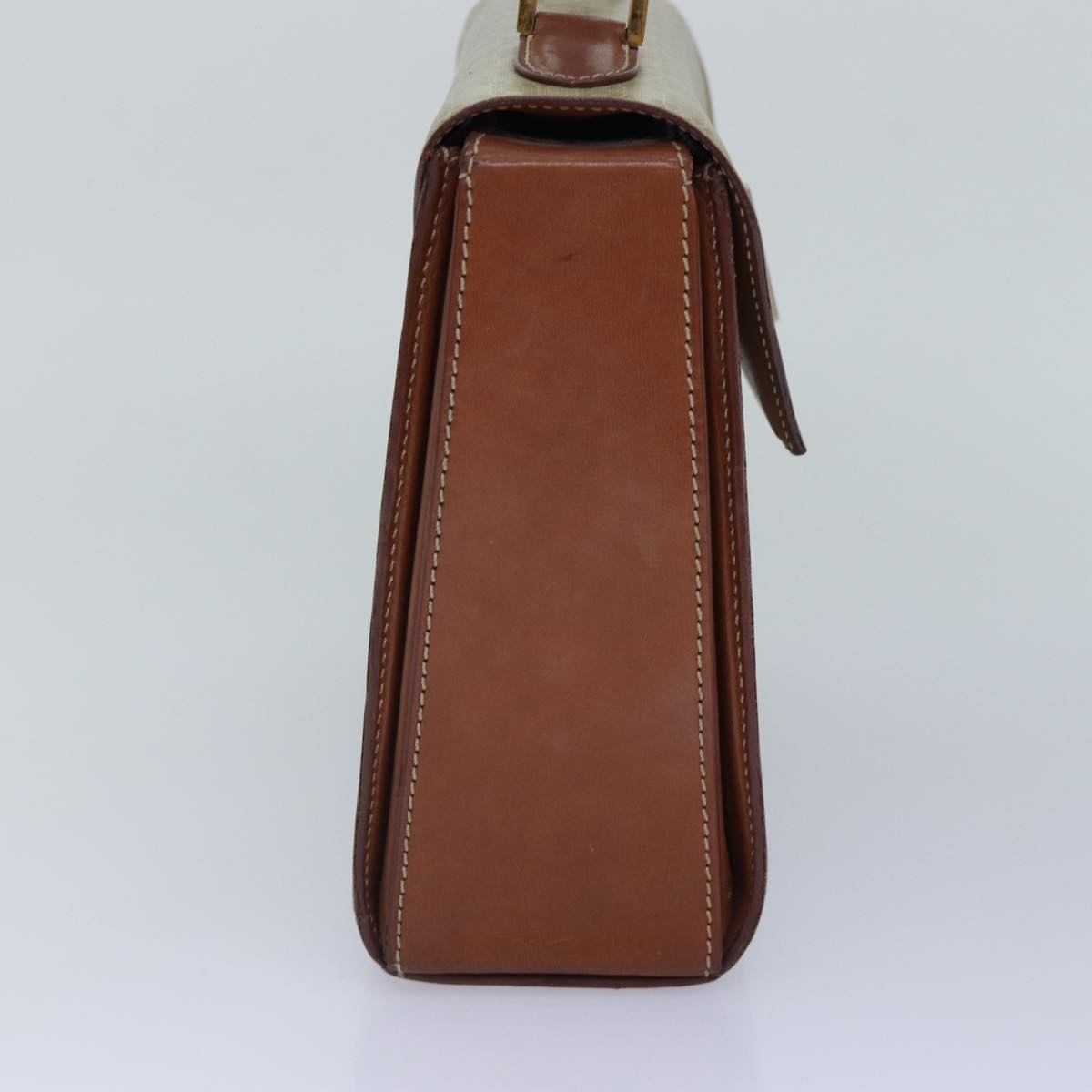 CELINE Macadam Canvas Hand Bag Pvc Leather Beige - 3