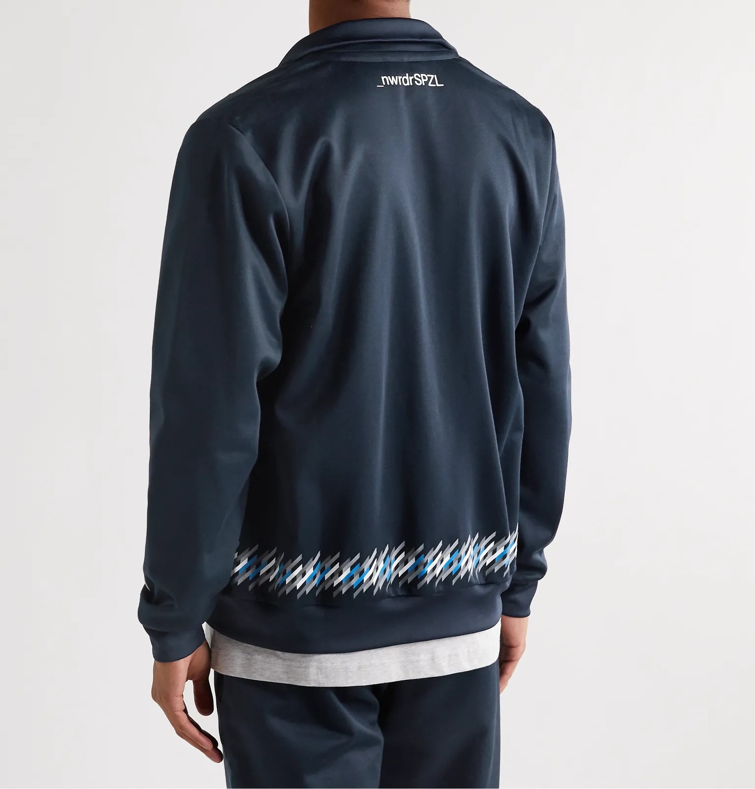 + New Order SPEZIAL Logo-Appliquéd Printed Tech-Jersey Track Jacket - 4