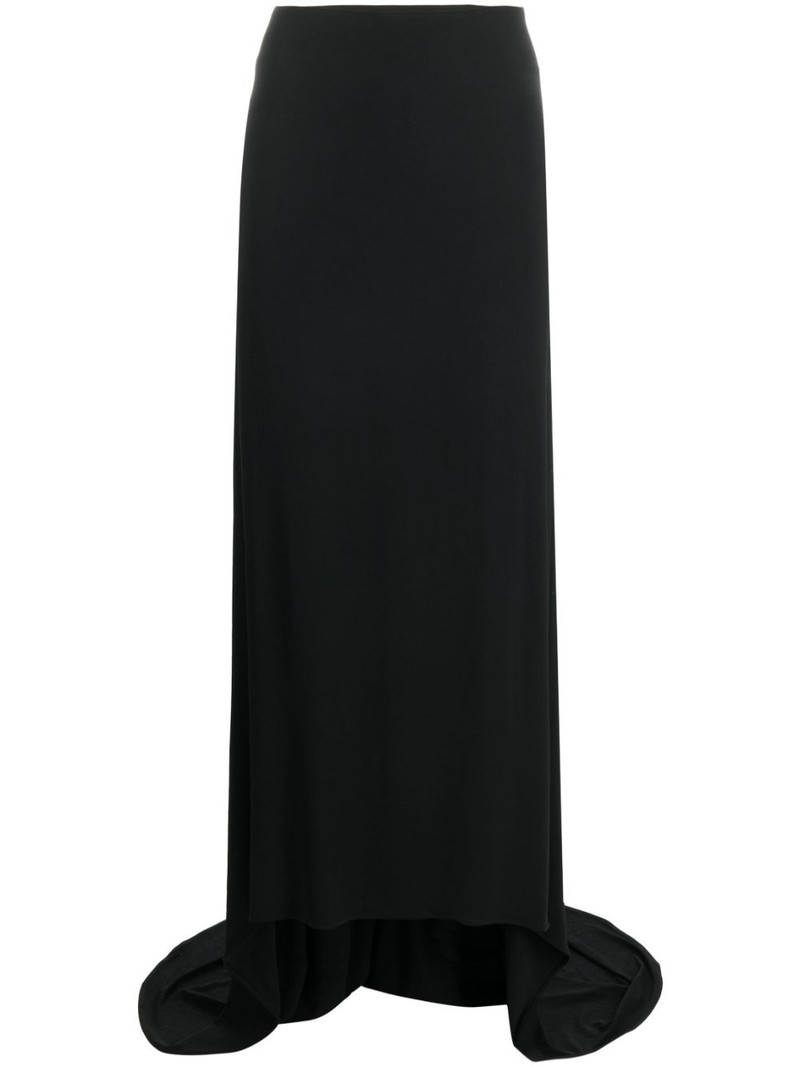 floor-length asymmetric draped skirt 1