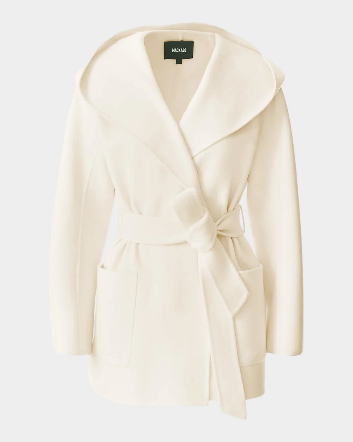 Paya Double-Face Wool Wrap Coat - 1