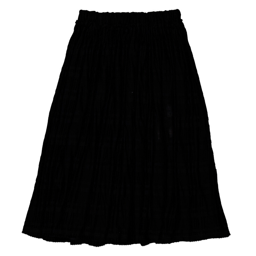 Yohji Yamamoto Intarsia Plaid JQ Gather Skirt, Brand Size 2 (Small) - 5
