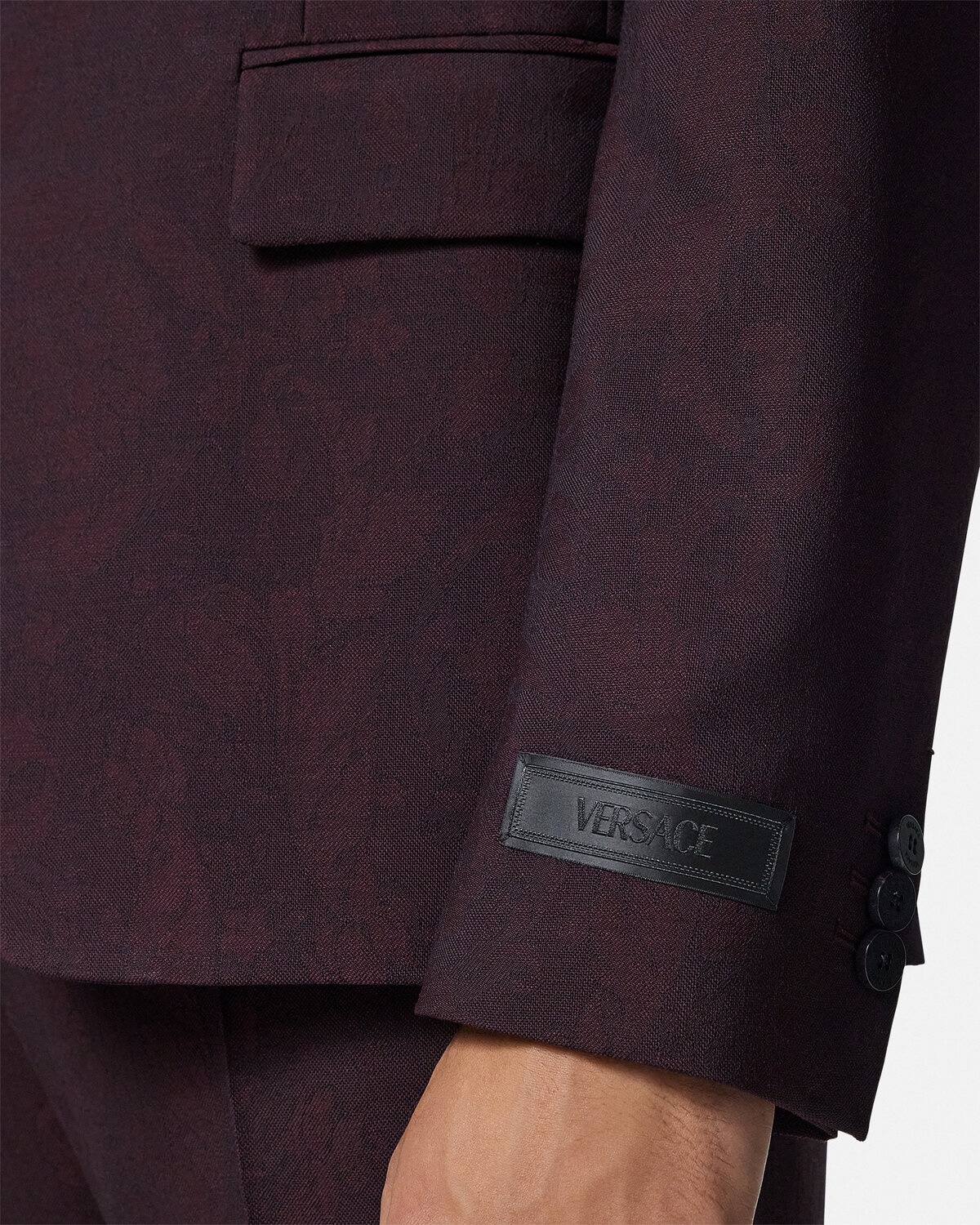 Barocco Jacquard Single-Breasted Blazer - 3