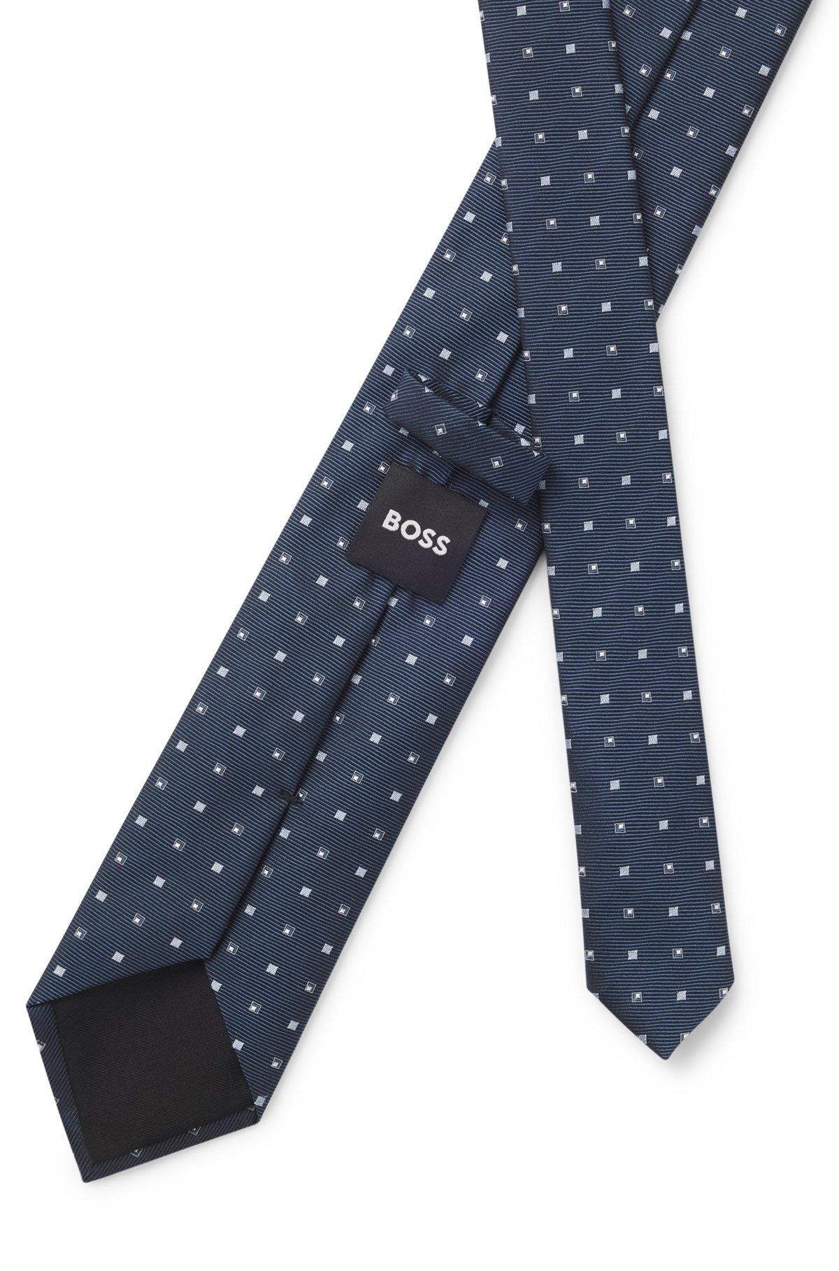 SILK-BLEND TIE WITH MICRO PATTERN 5
