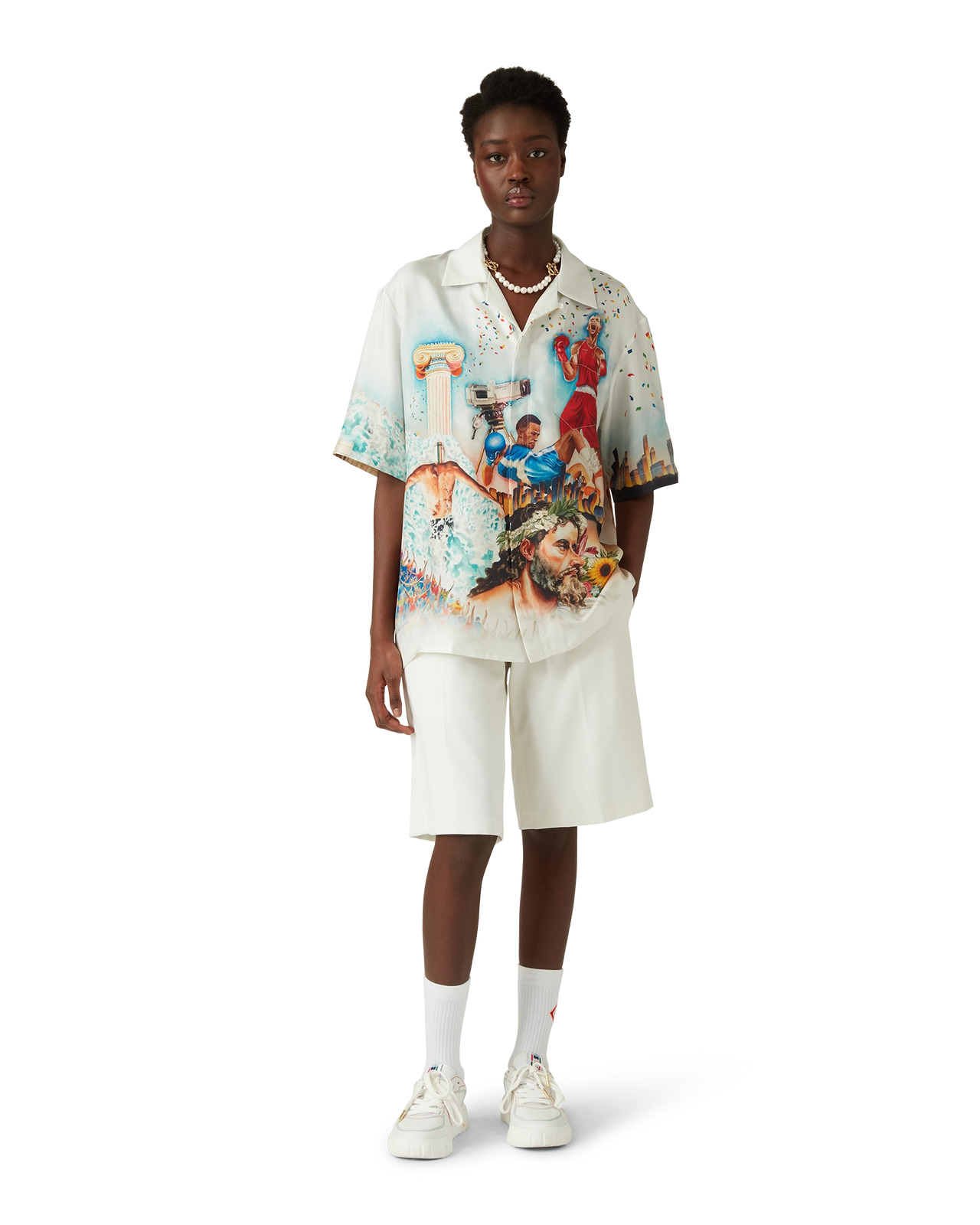 Celebration Du Sport Silk Shirt | Casablanca Paris - 6