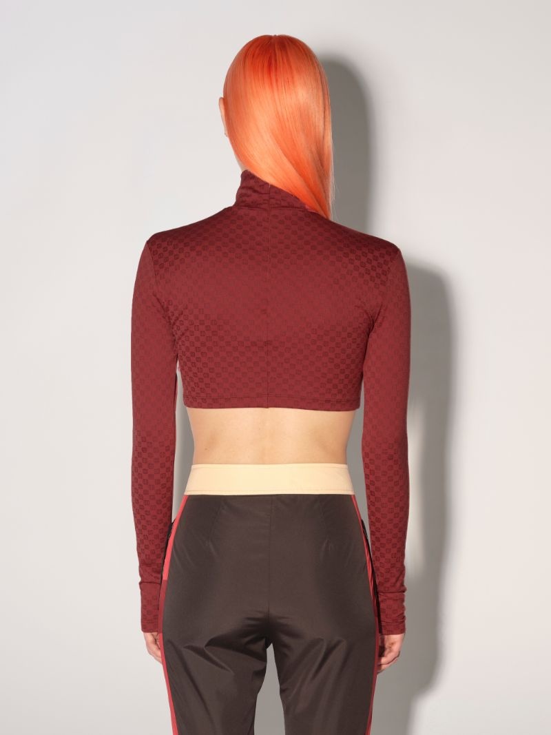 MINI MONOGRAM CROP TOP - 4