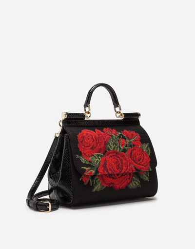 Dolce & Gabbana Medium Sicily bag in needlepoint outlook