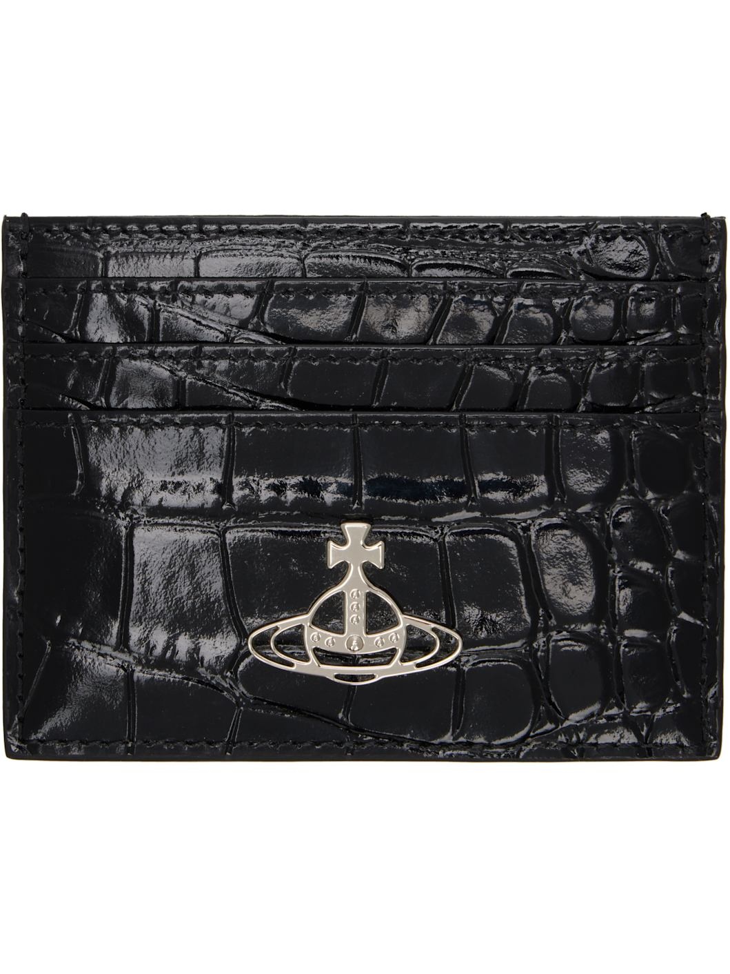 Black Flat Card Holder - 1