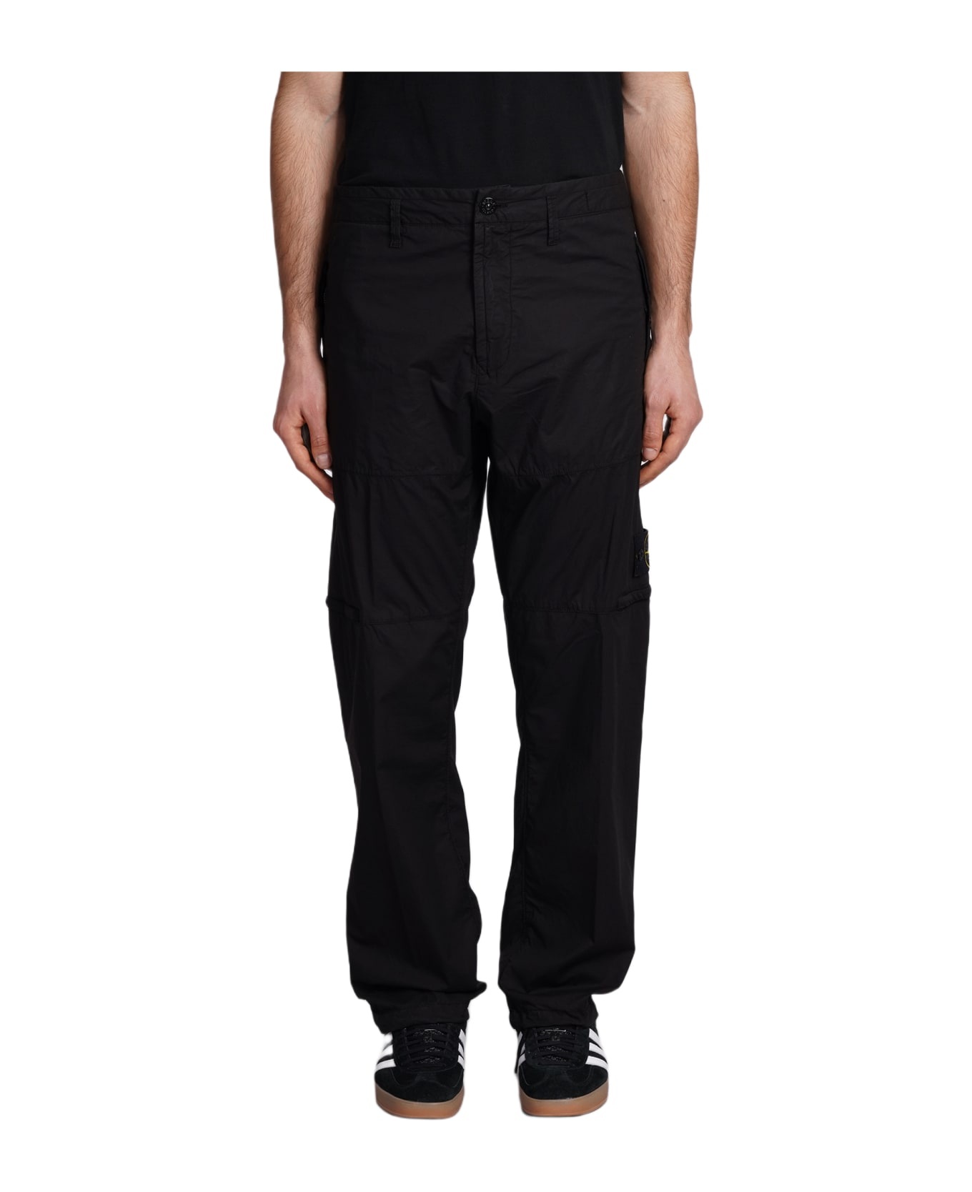 Pants In Black Cotton - 1