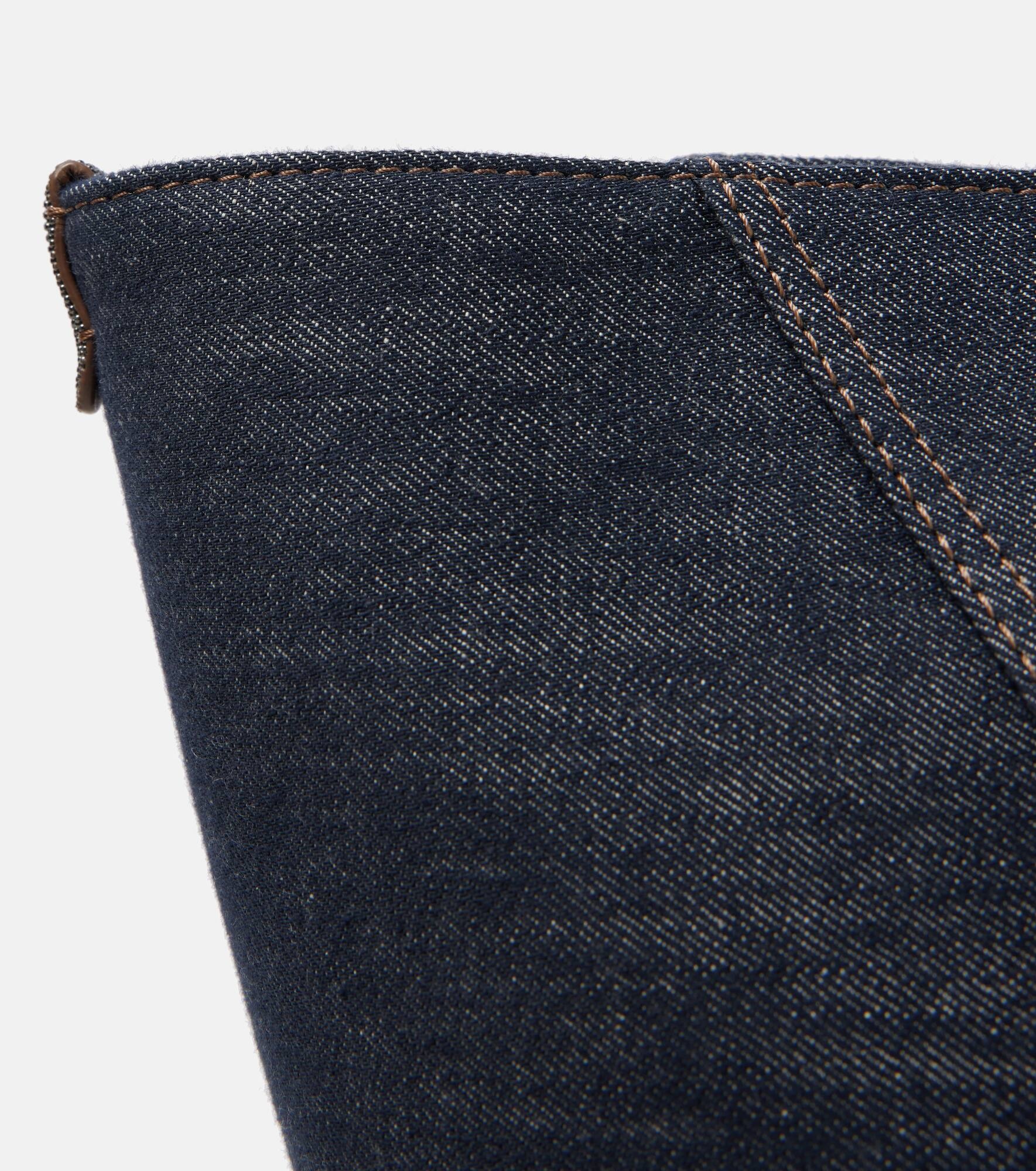 Foulard Large denim tote bag - 6