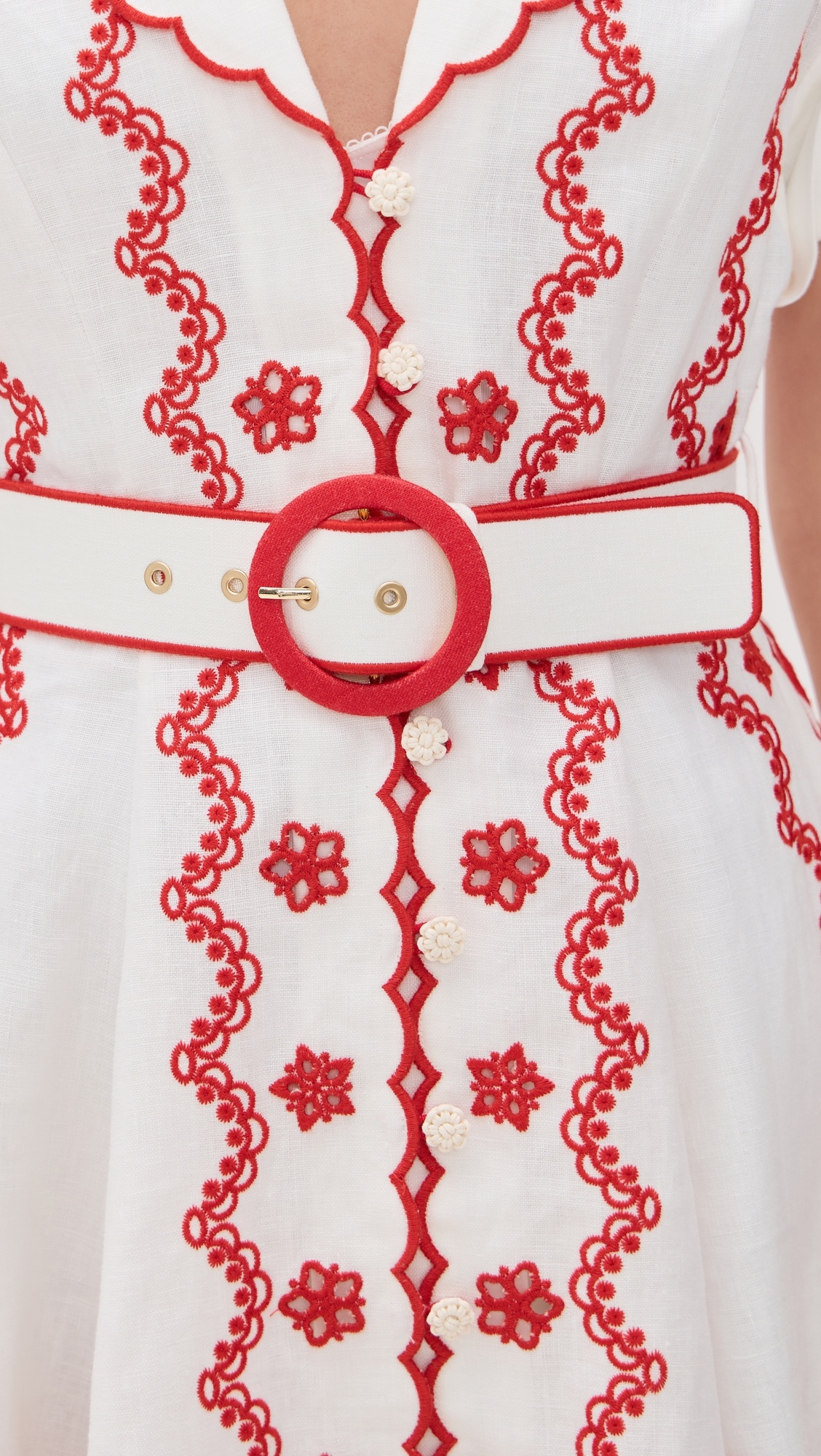 Lucky Embroidered Mini Dress - 5