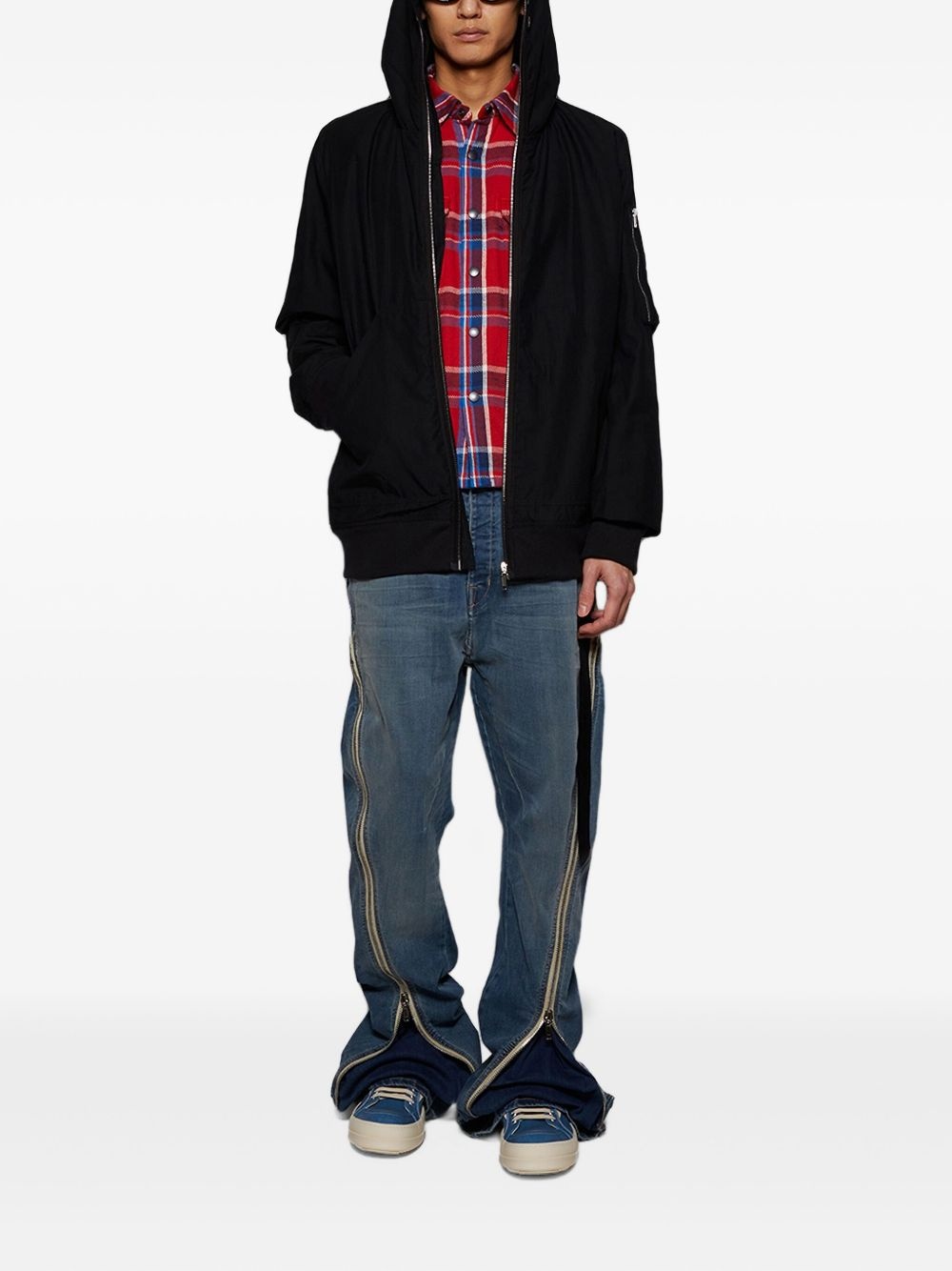 plaid sleeveless shirt - 2