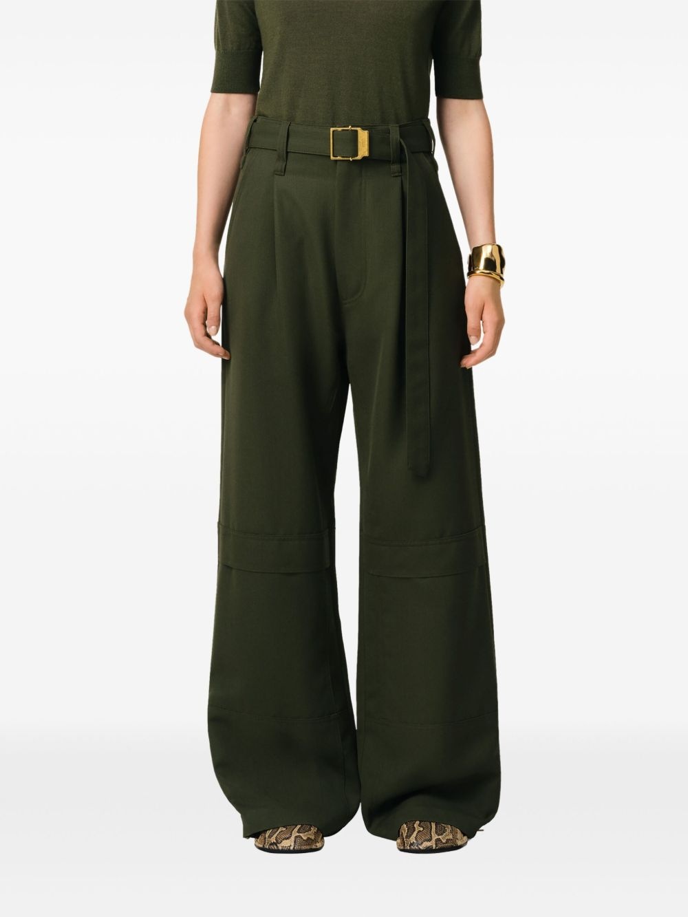 wool cargo pants - 5