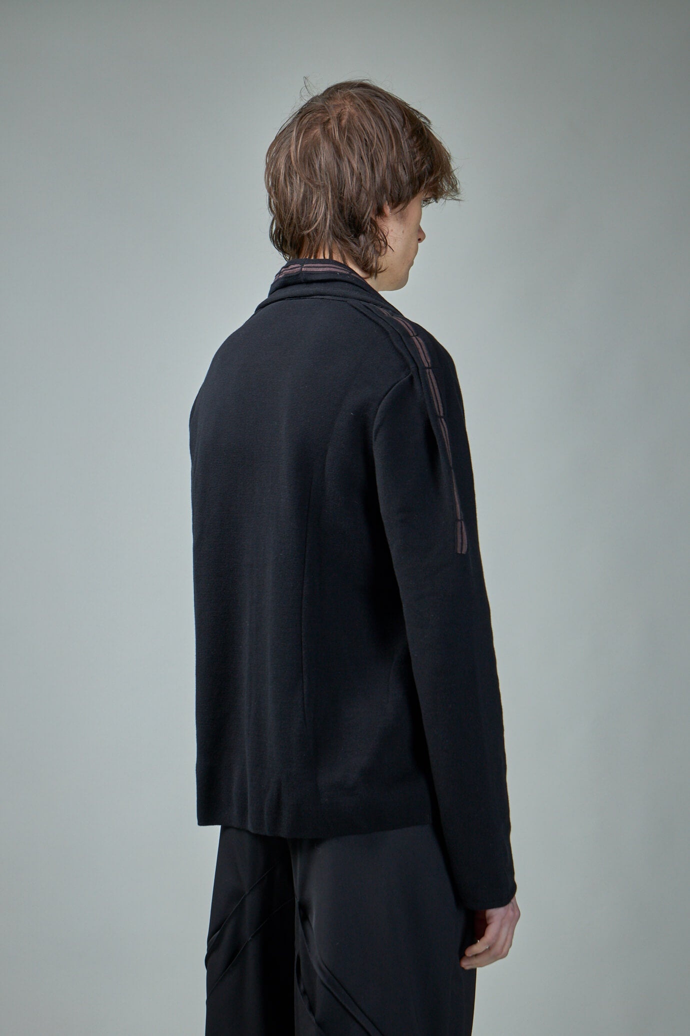 KIKO KOSTADINOV UGO KNITTED BLAZER BLUE/ASH GREY SS24 | 50