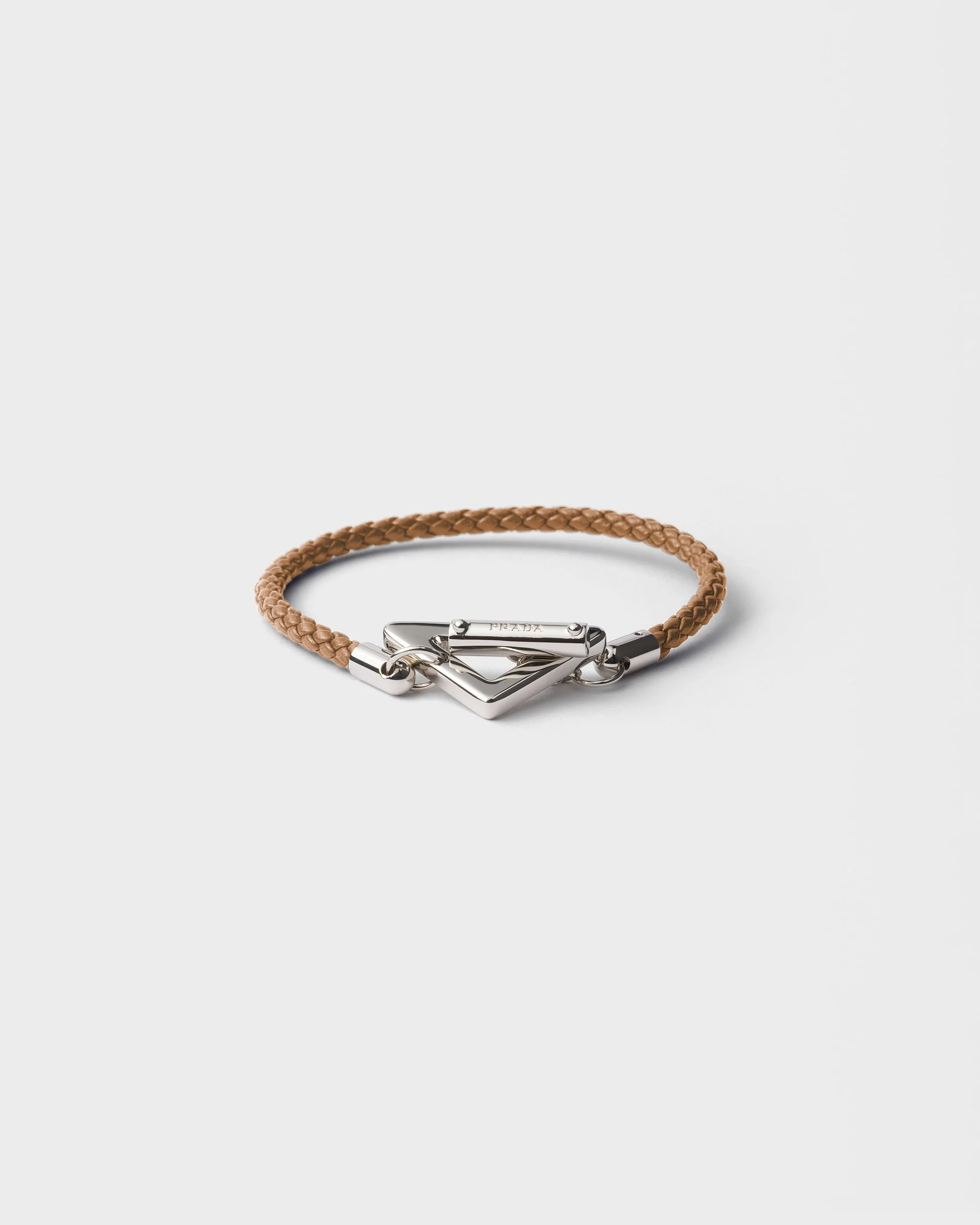 Braided nappa leather bracelet - 1