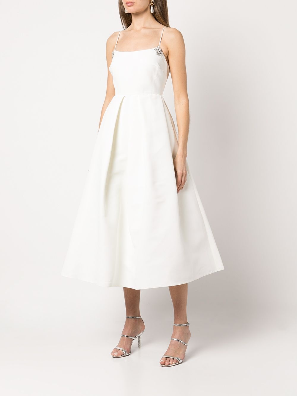 Audra crystal-embellished flared midi dress - 3