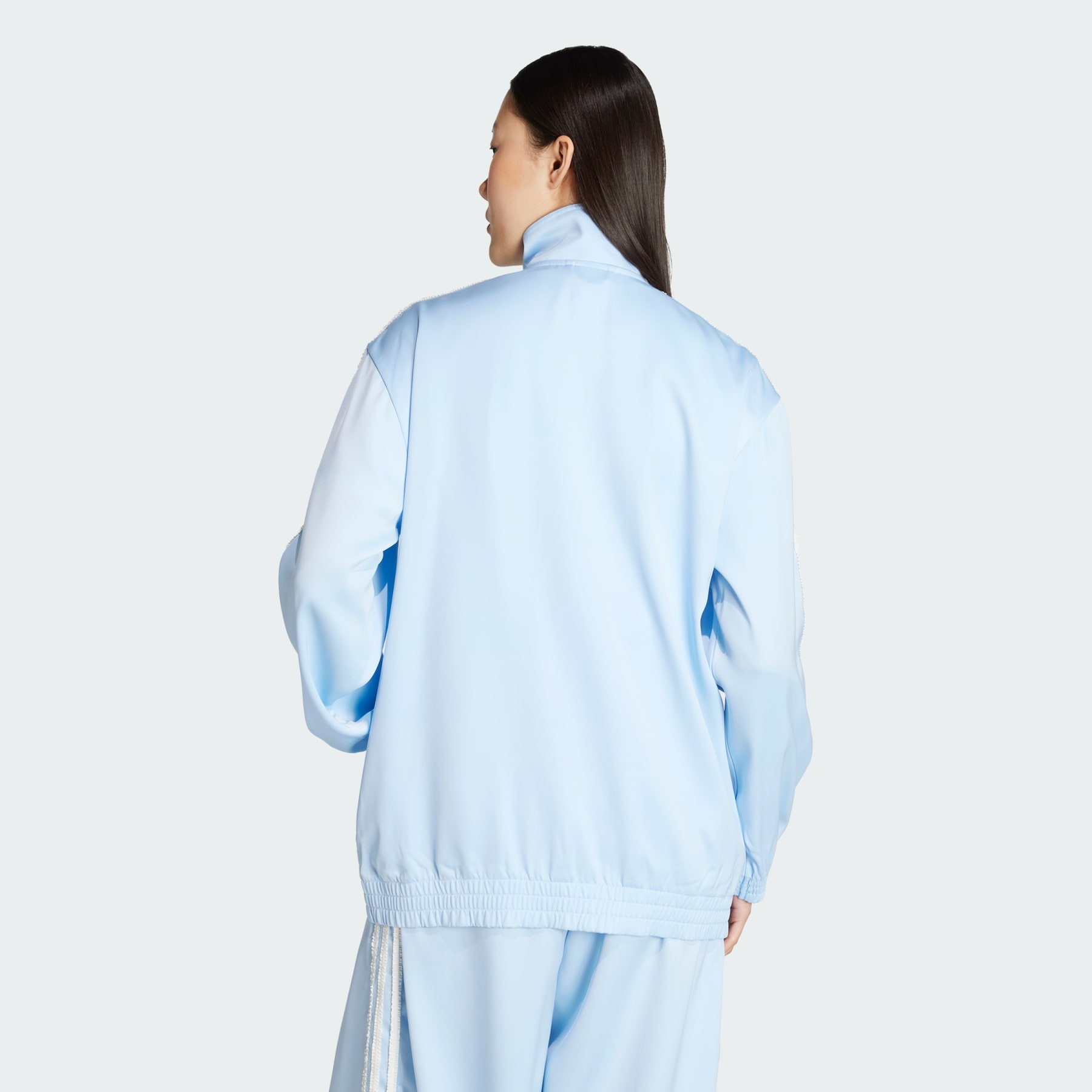 adidas Originals Satin Ruffle 3-Stripes Firebird Track Jacket - 3
