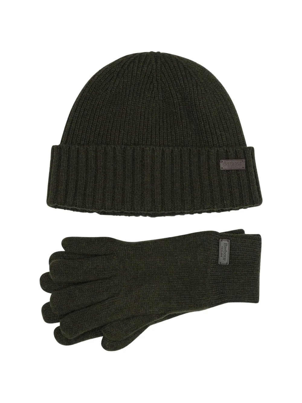 Carlton ribbed beanie hat and gloves set - 1