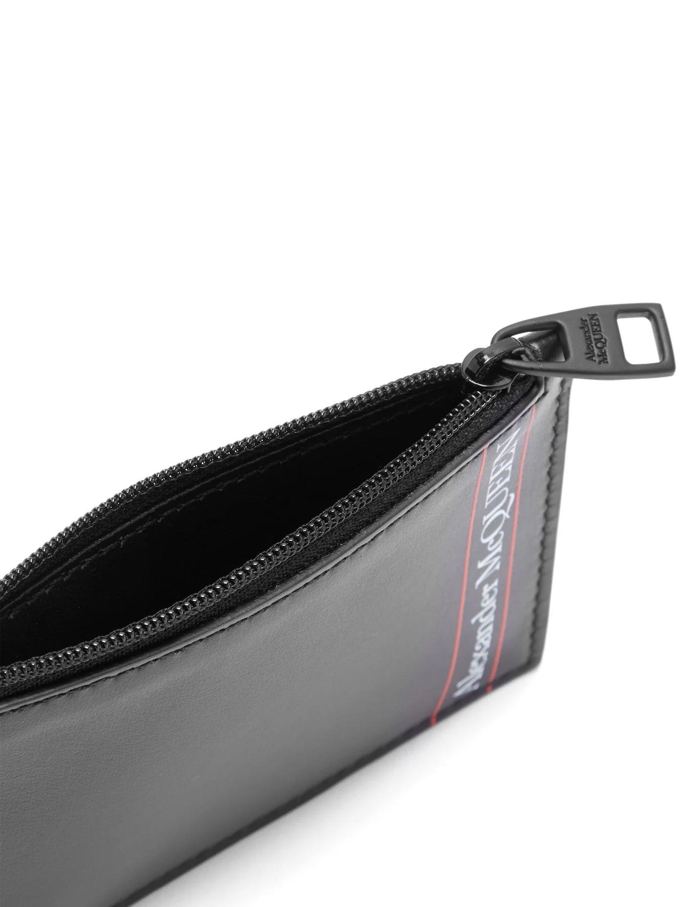 Logo-print leather pouch - 5