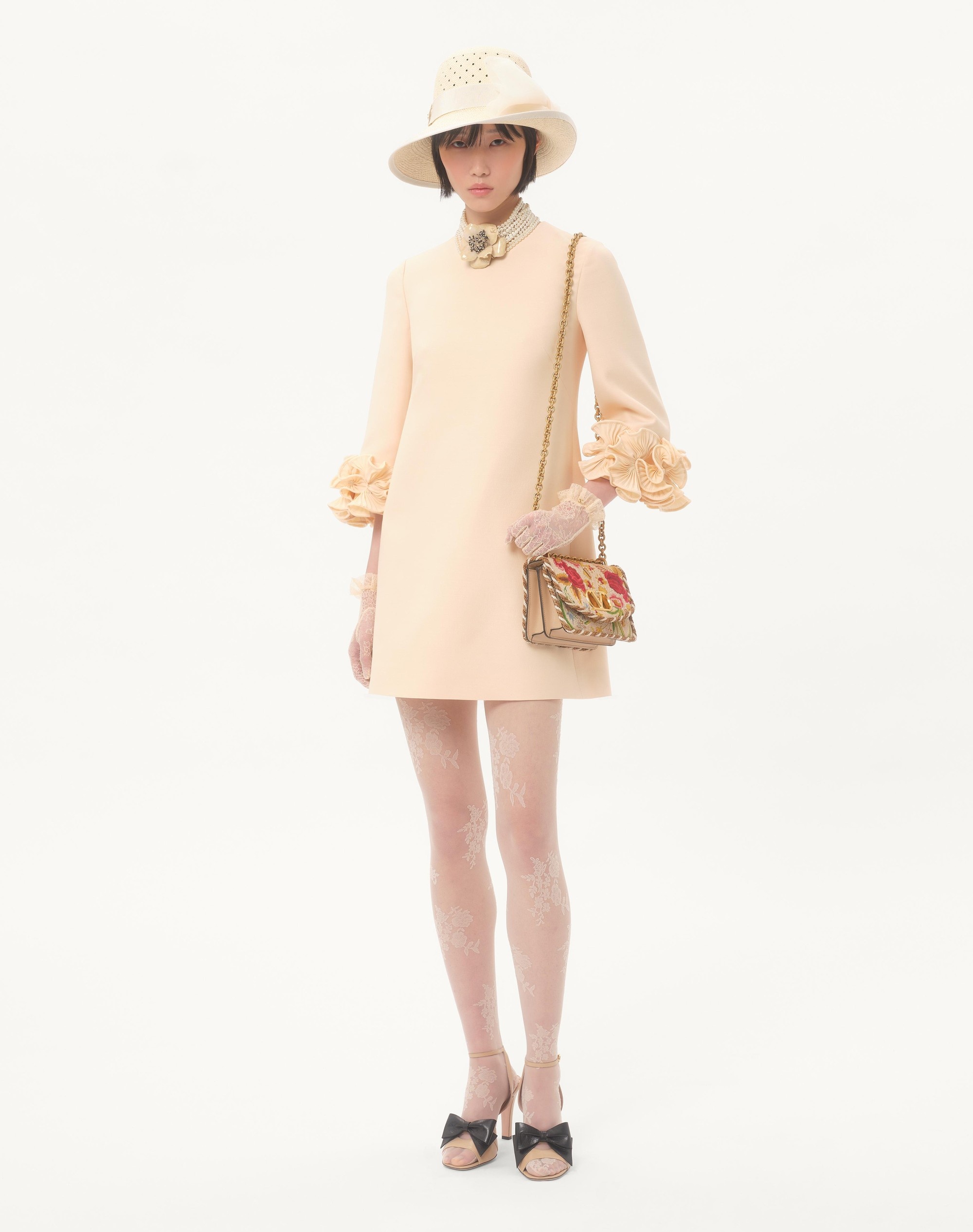CREPE COUTURE SHORT DRESS - 2
