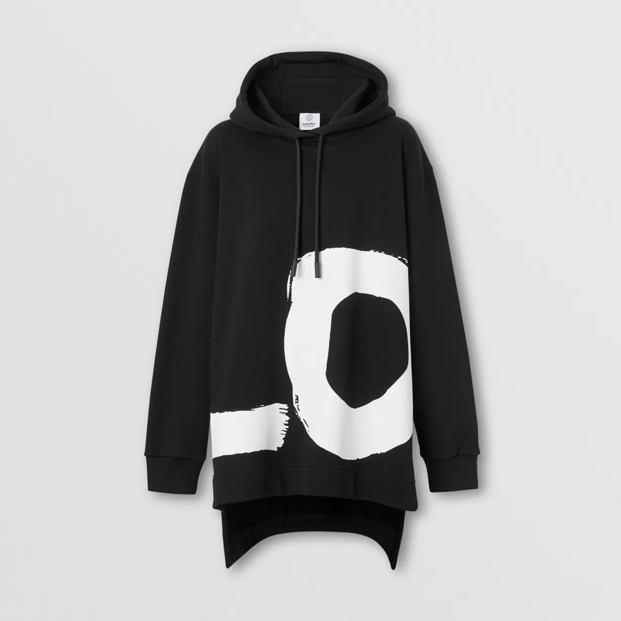 Love Print Cotton Oversized Hoodie - 1