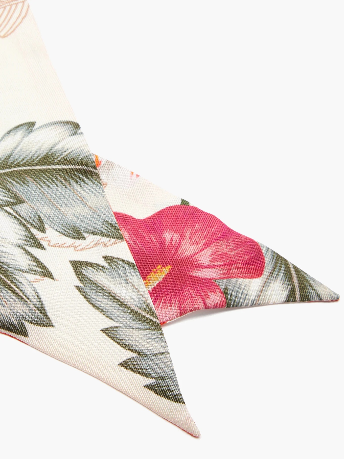 Hawaiian-print silk scarf - 3