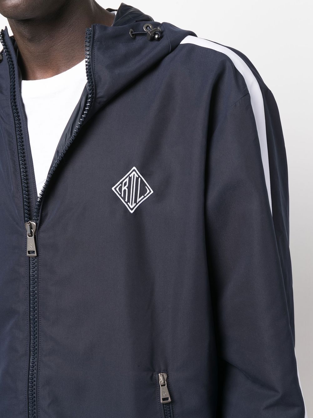 Essex monogram hooded windbreaker jacket - 5