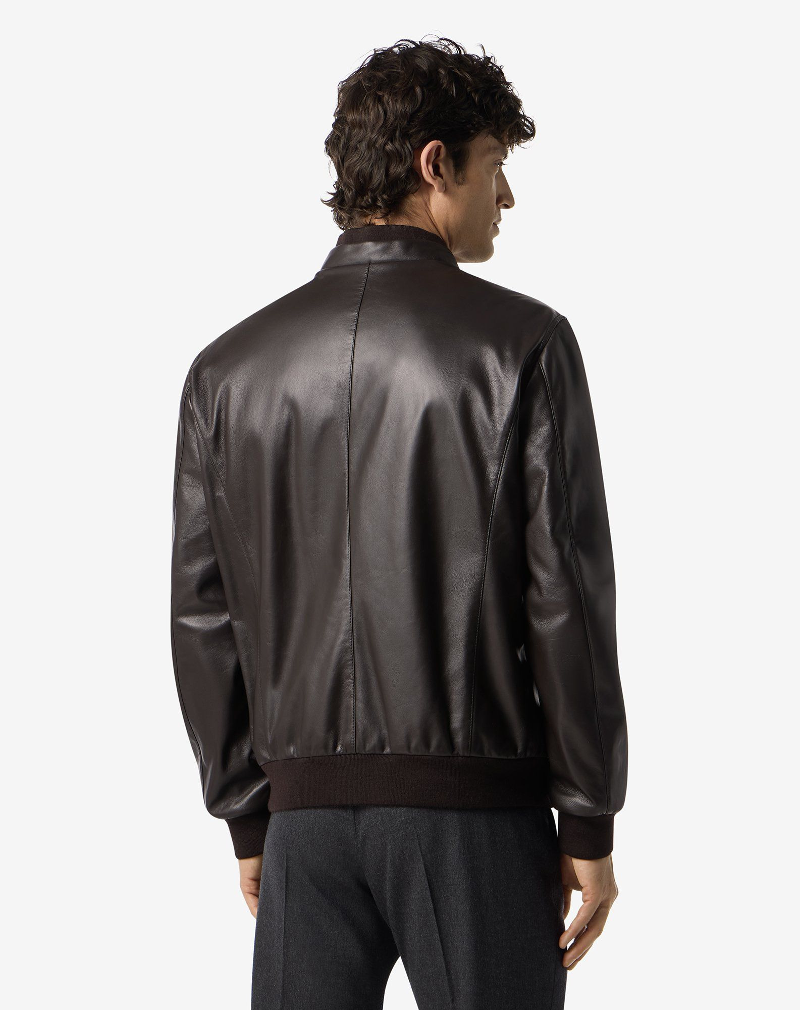 Brown reversible nappa leather gilet - 3
