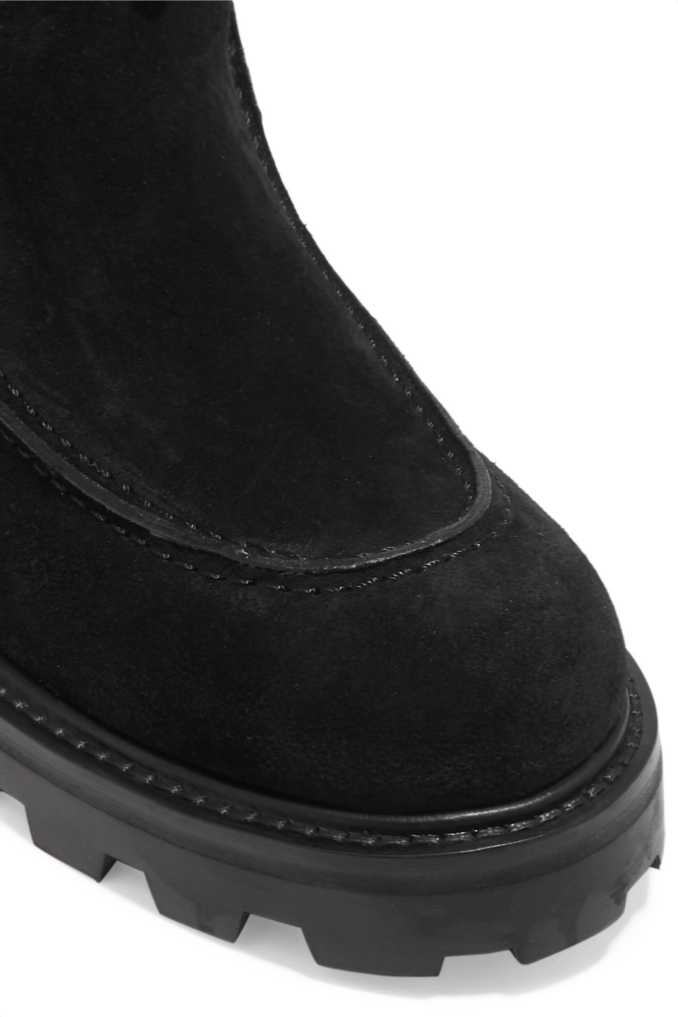 Buffy shearling-lined suede boots - 5