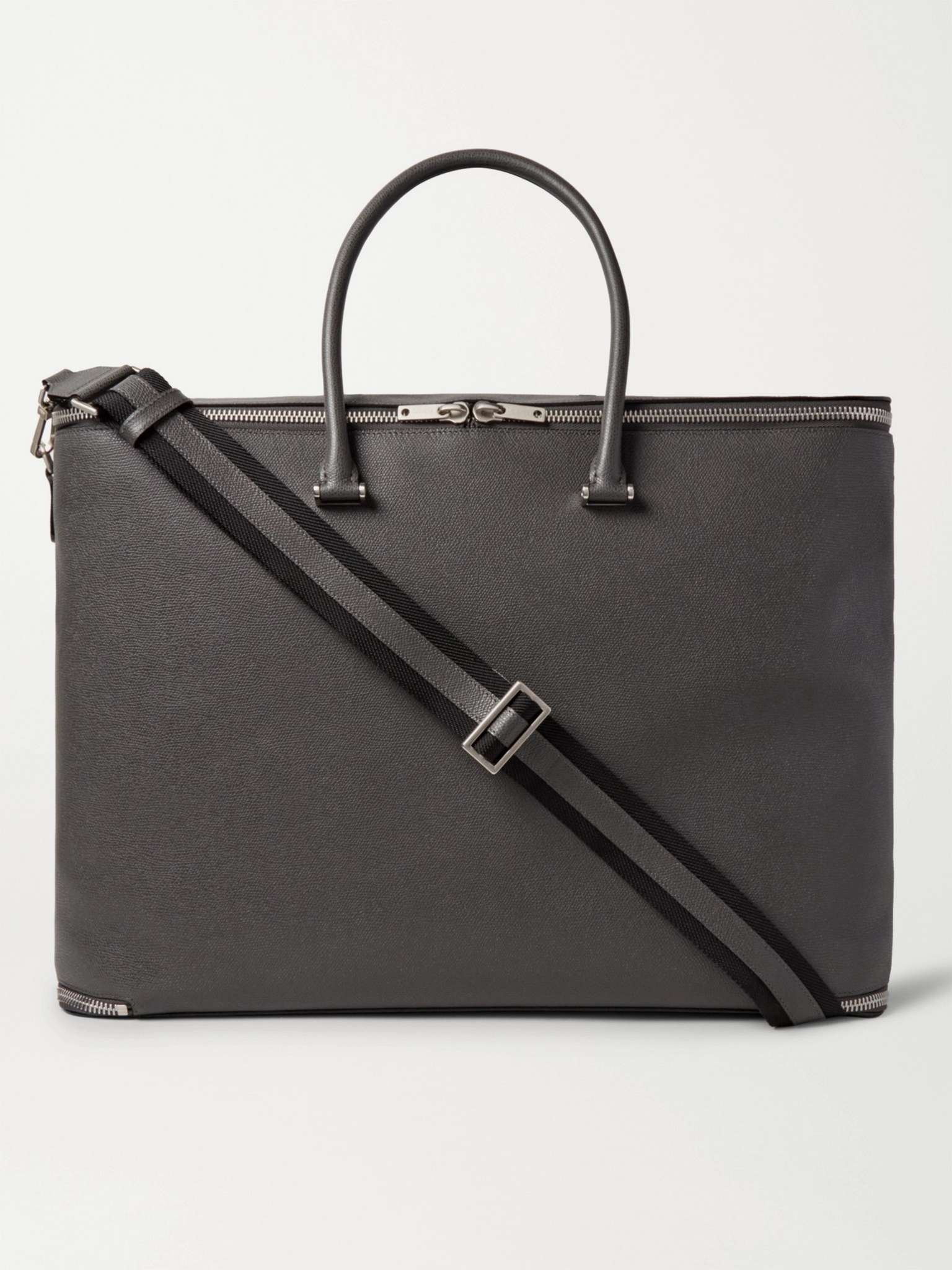 Versatile Pebble-Grain Leather Holdall - 1