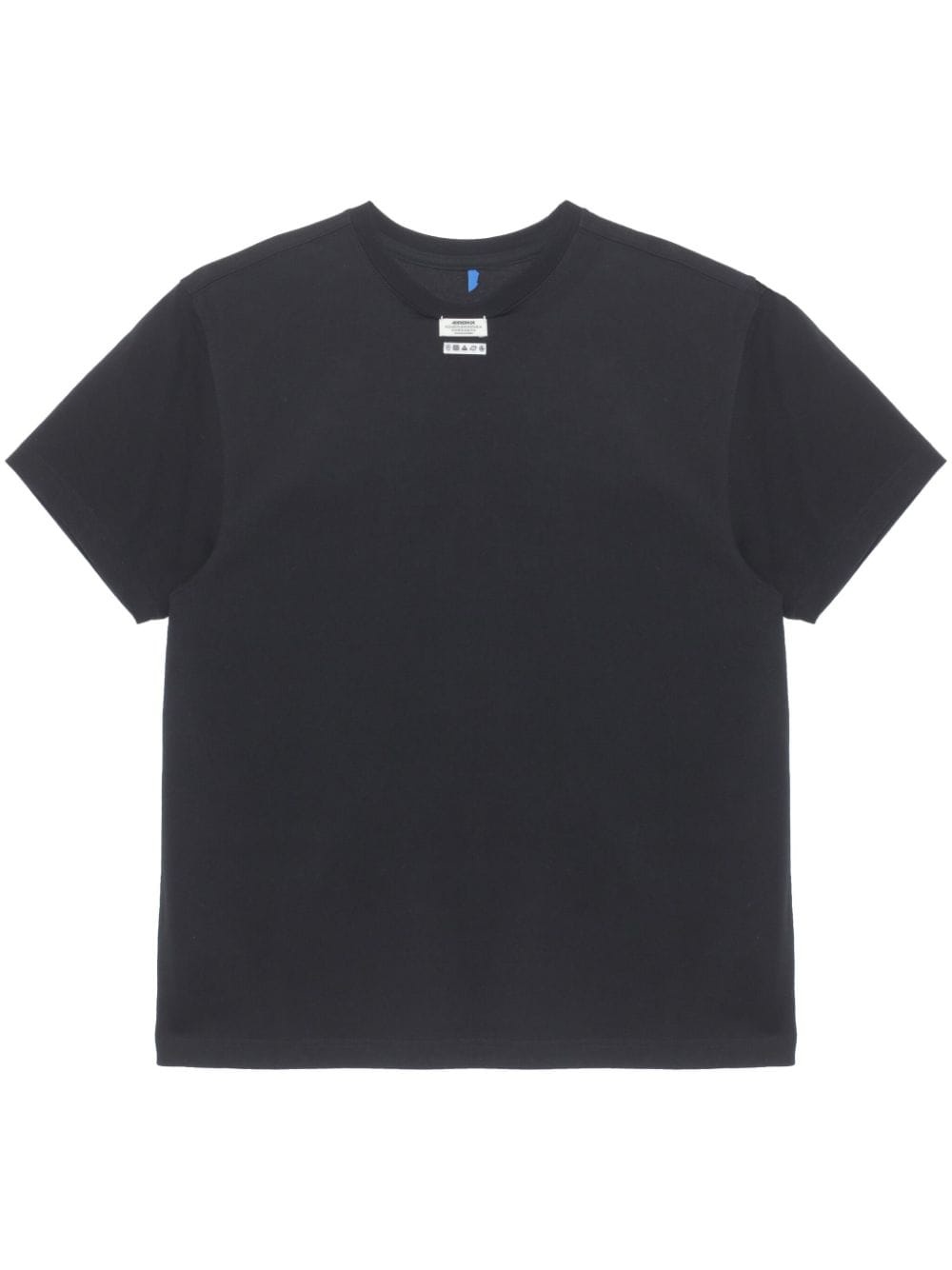 exposed-tag jersey T-shirt - 1