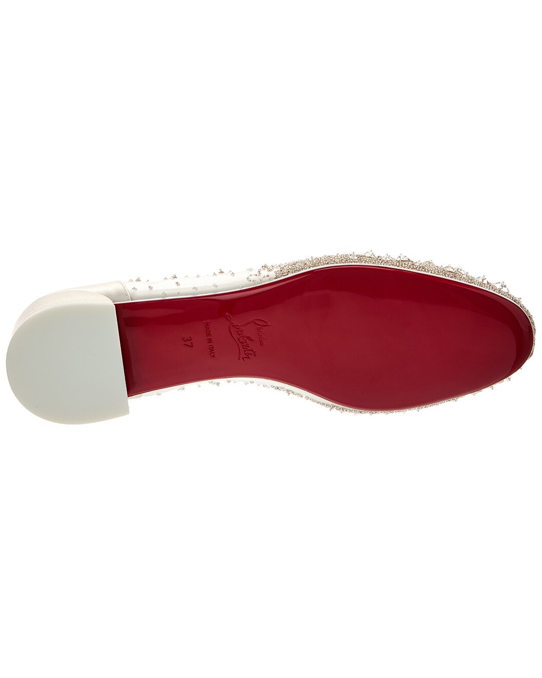 Christian Louboutin Sweetie Jane Sparkling Mesh Ballerina Flat - 4