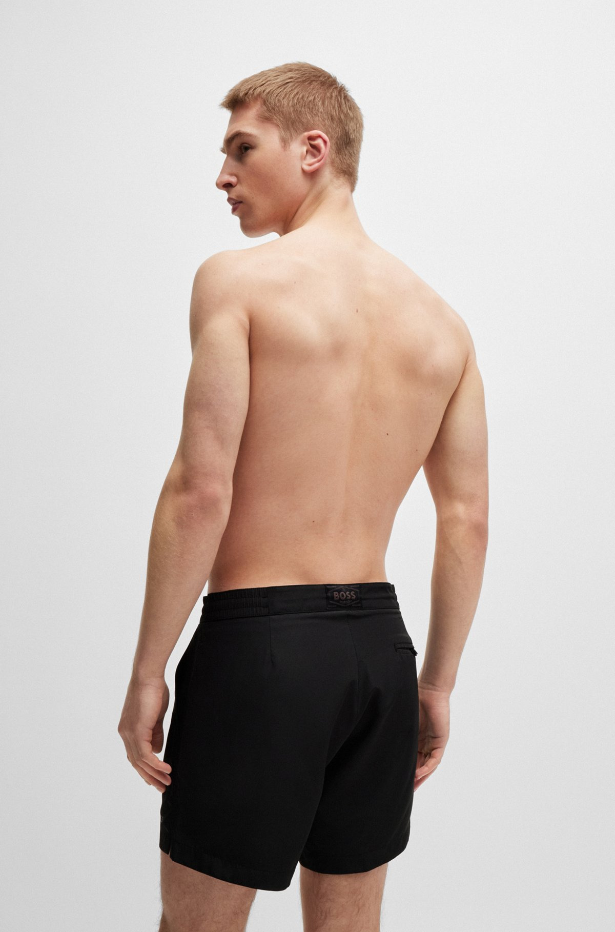 LOGO-TRIMMED SWIM SHORTS IN QUICK-DRY RIPSTOP FABRIC - 4