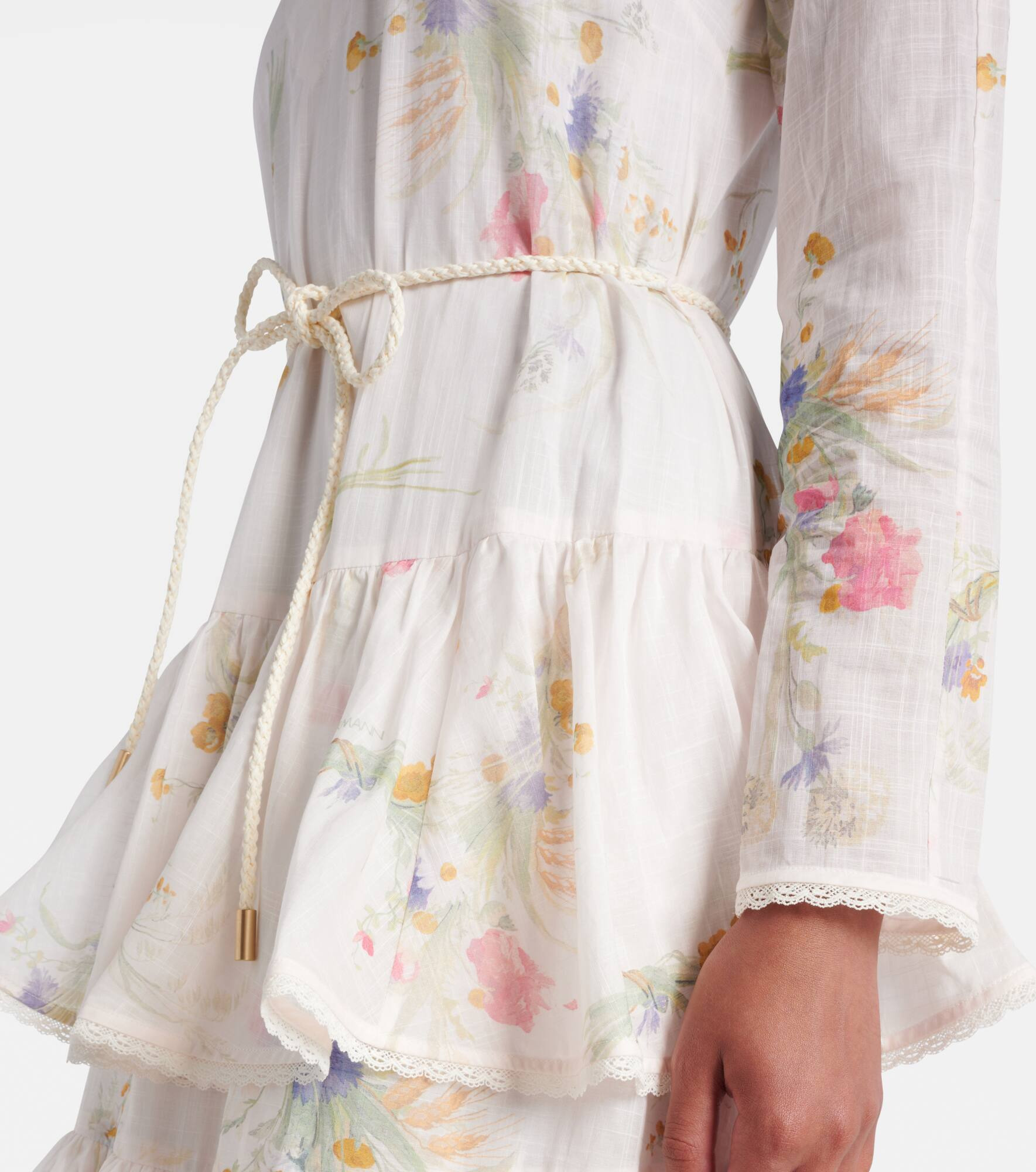 Lucky floral tiered cotton maxi dress - 5