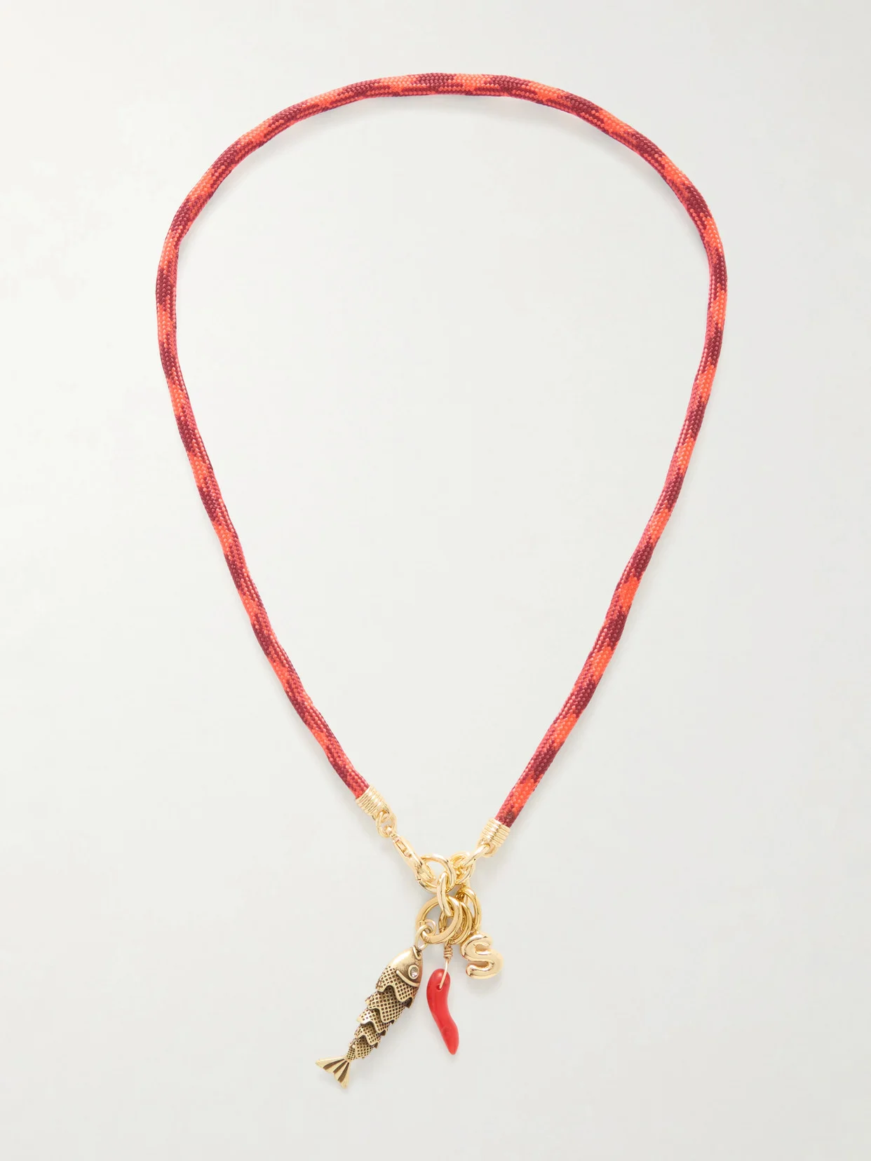 The Happy Cord Gold-tone And Cubic Zirconia Necklace - 1