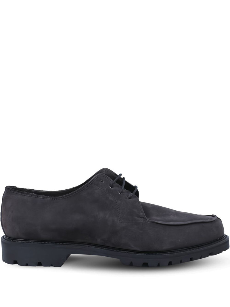 lace-up suede derby shoes 1