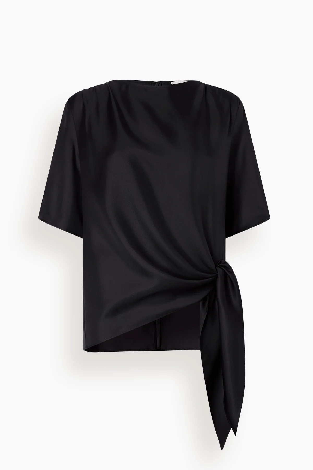 Mano Knotted Blouse in Black - 1