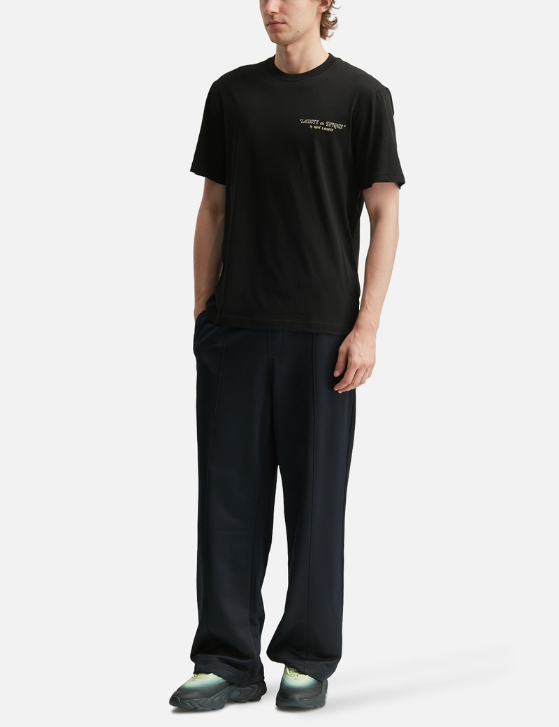 LACOSTE EMBROIDERED COTTON T-SHIRT outlook