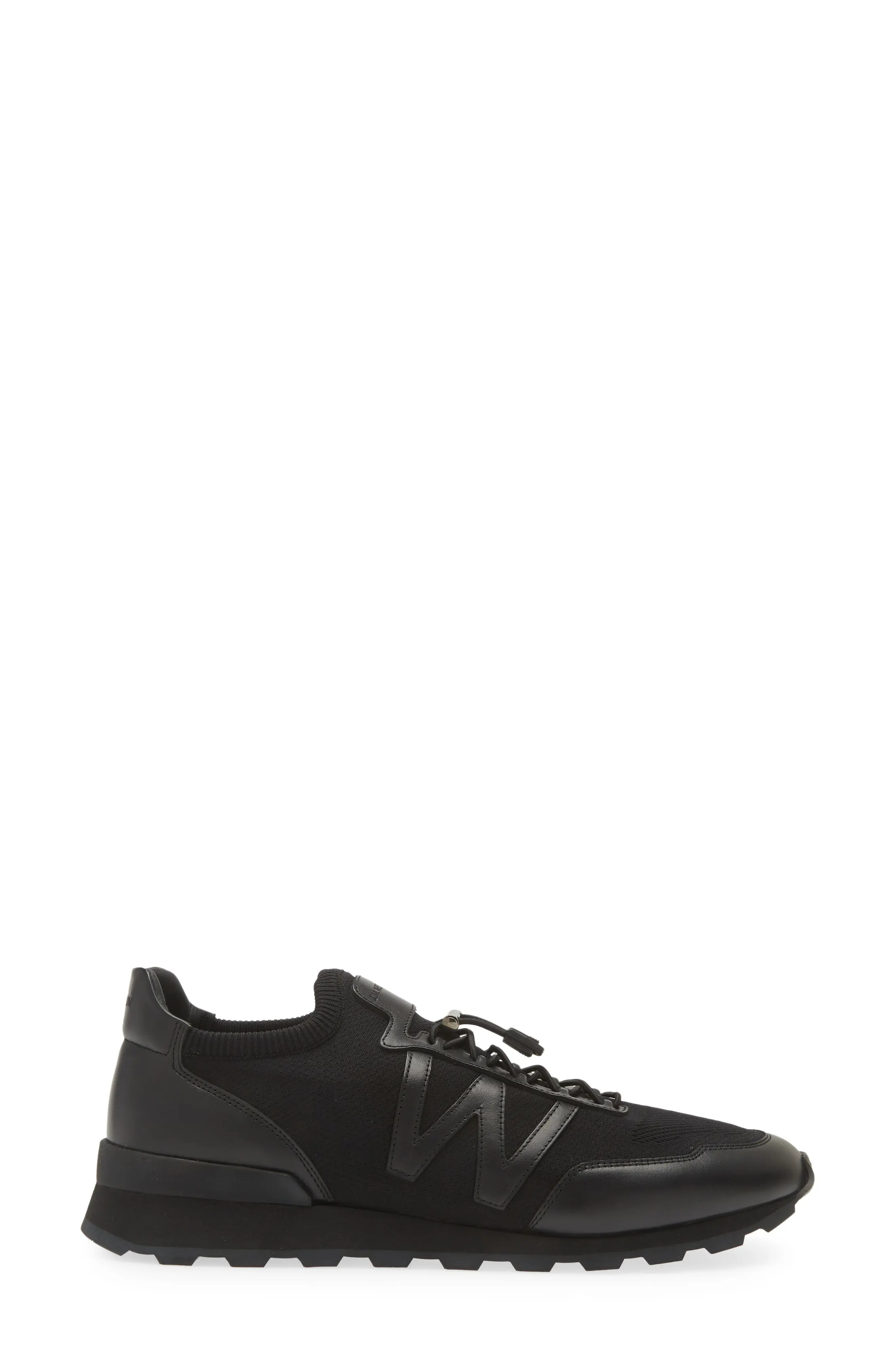On My Way Knit Sneaker in Black /Black - 3