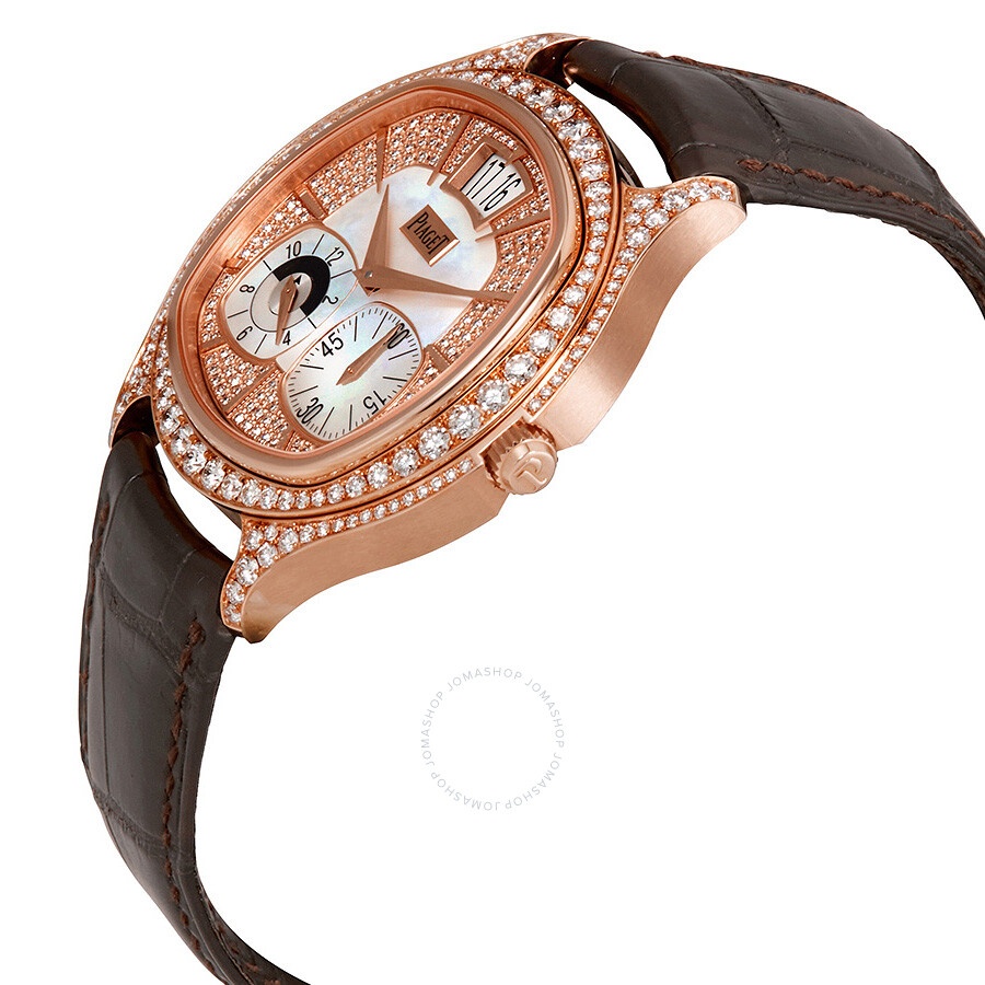 Piaget Emperador Mother of Pearl 18kt Rose Gold Diamond Men's Watch GOA32020 - 2