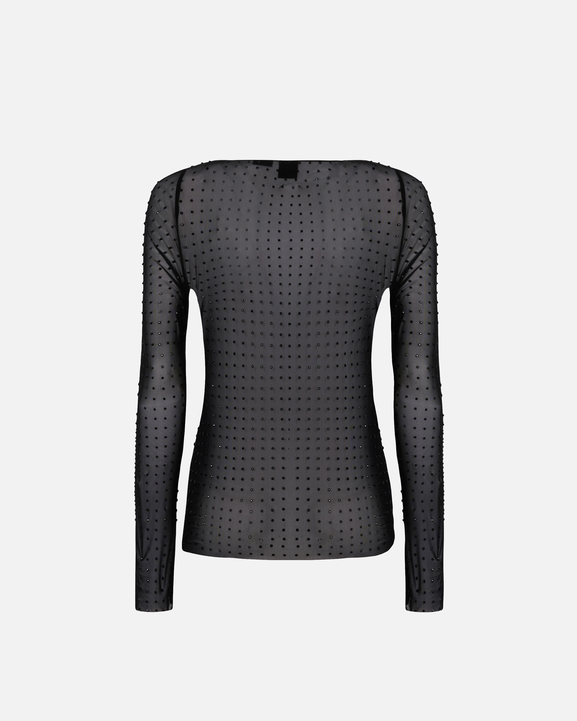 FULLY RHINESTONED LIGHT TULLE SWEATER - 6