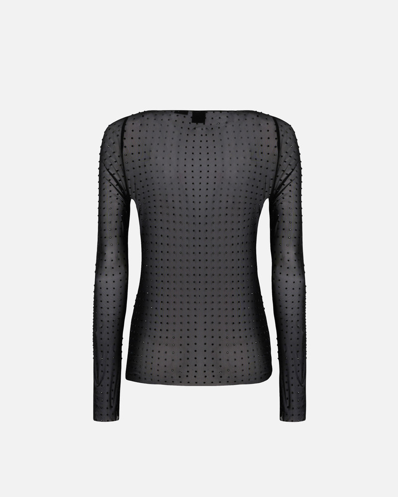 FULLY RHINESTONED LIGHT TULLE SWEATER 6